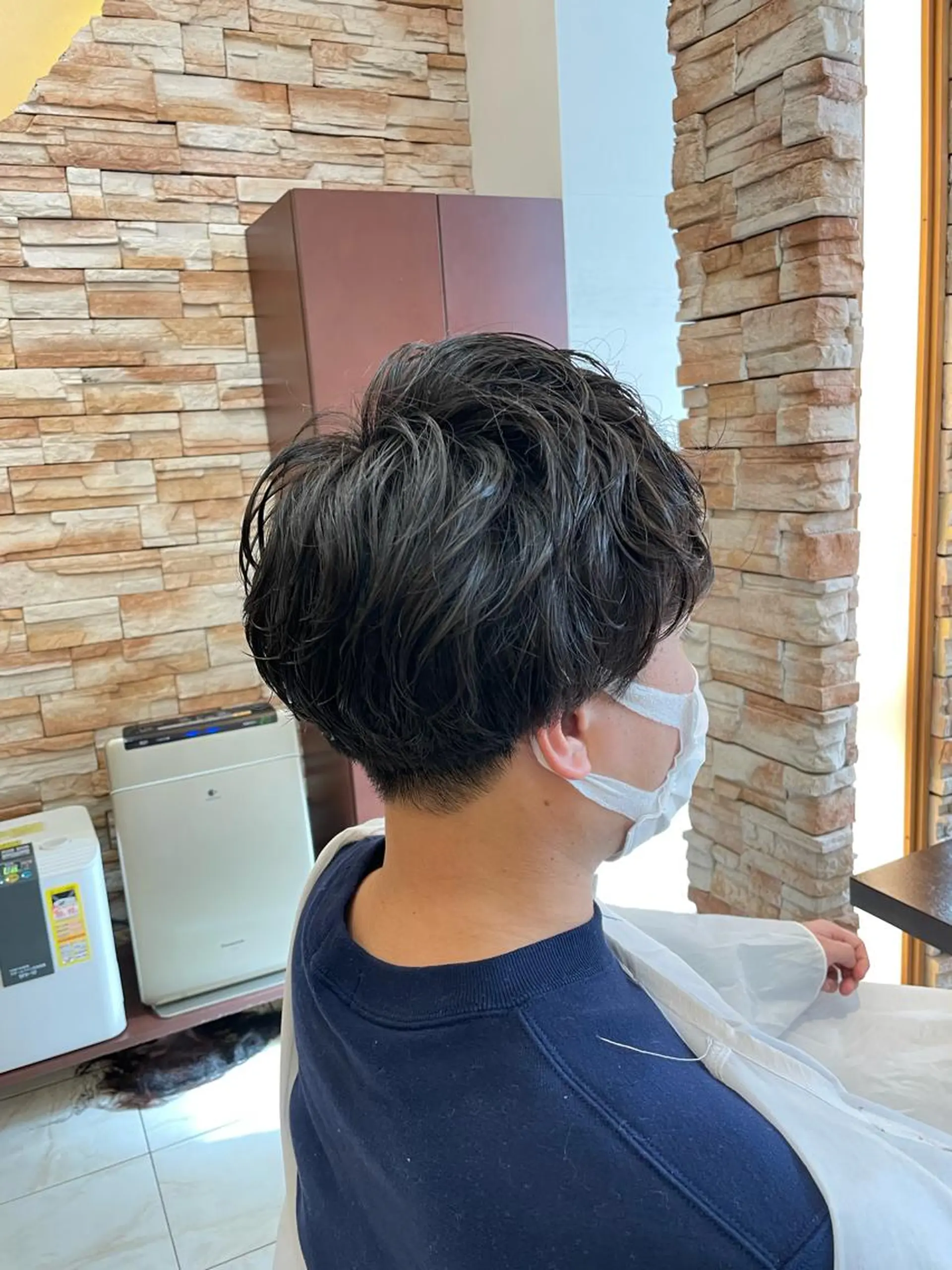 ショート カット パーマ 新籾 尚哉のヘアスタイル