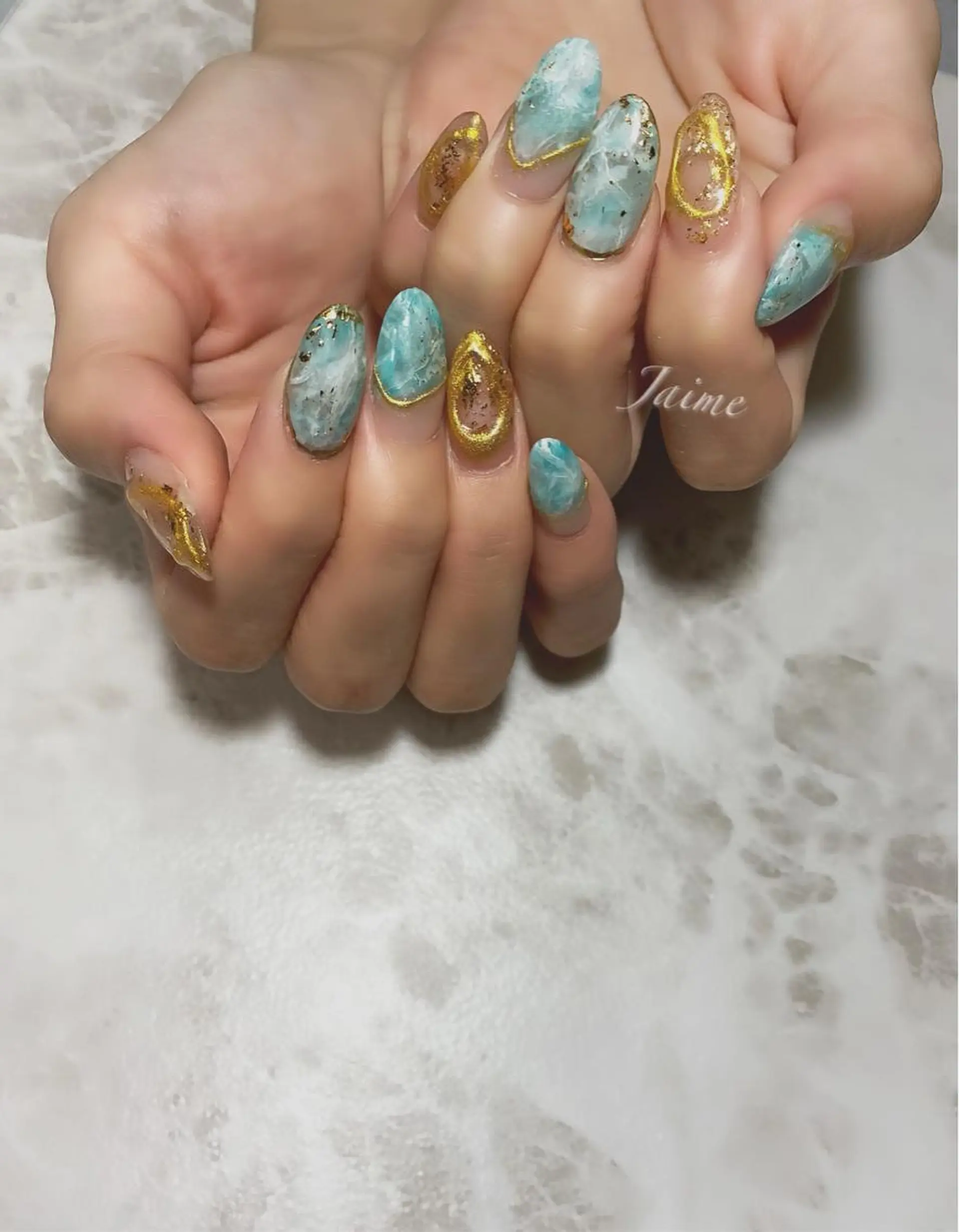 ミディアム ネイル Jaime Yuiのネイルデザイン