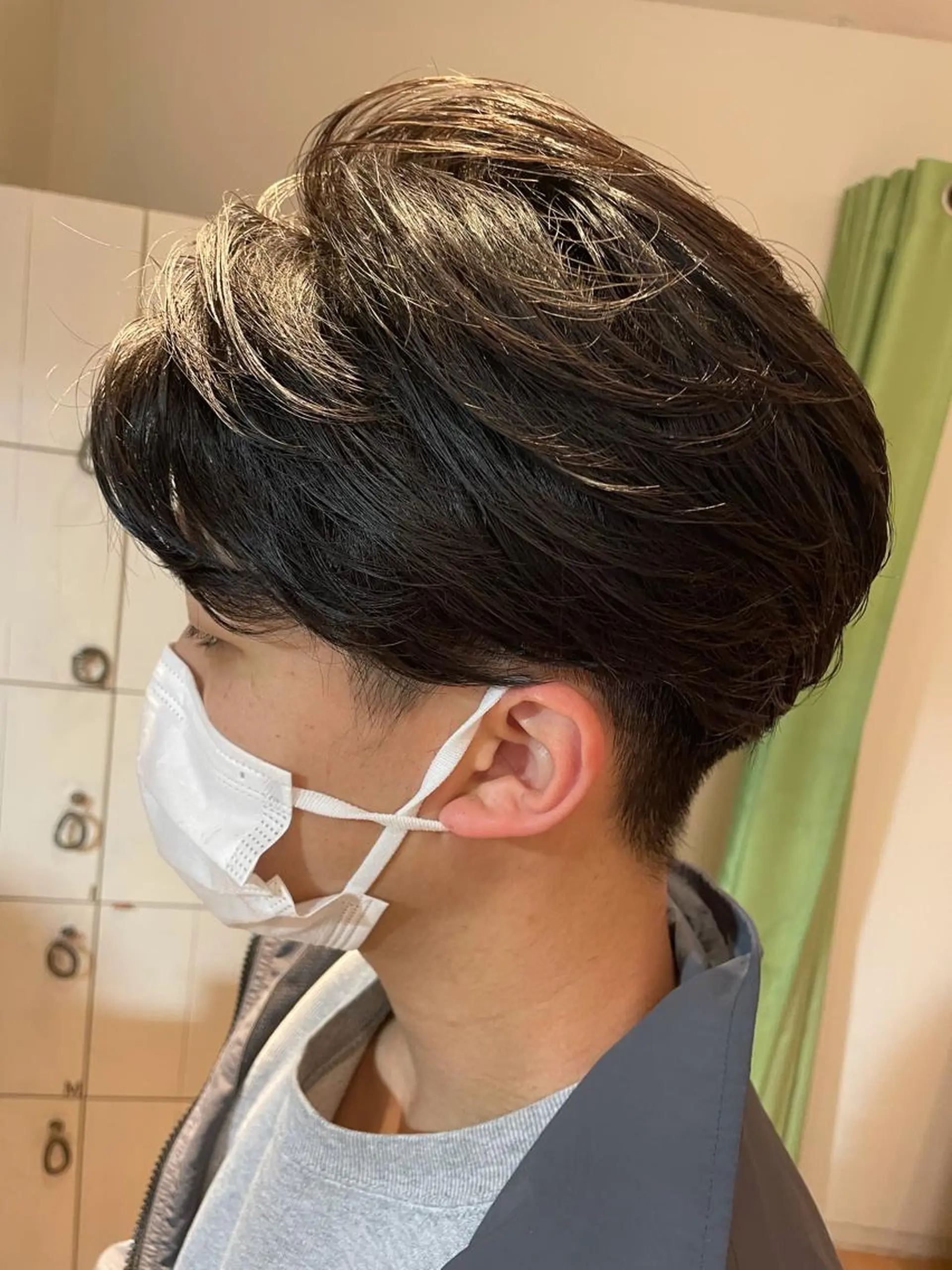 ミディアム パーマ メンズ 辻堂メンズ特化 YU-YAのヘアスタイル