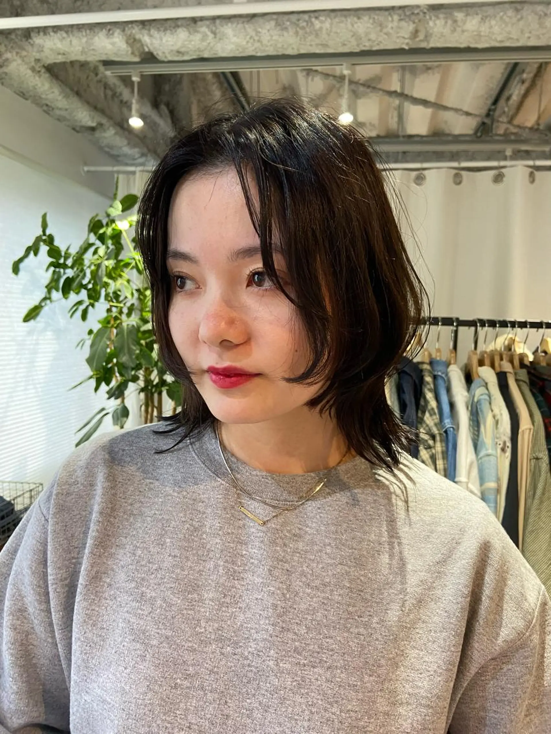 ミディアム カラー カット ヘアカラー トリートメント Hayashi Shioriのヘアスタイル