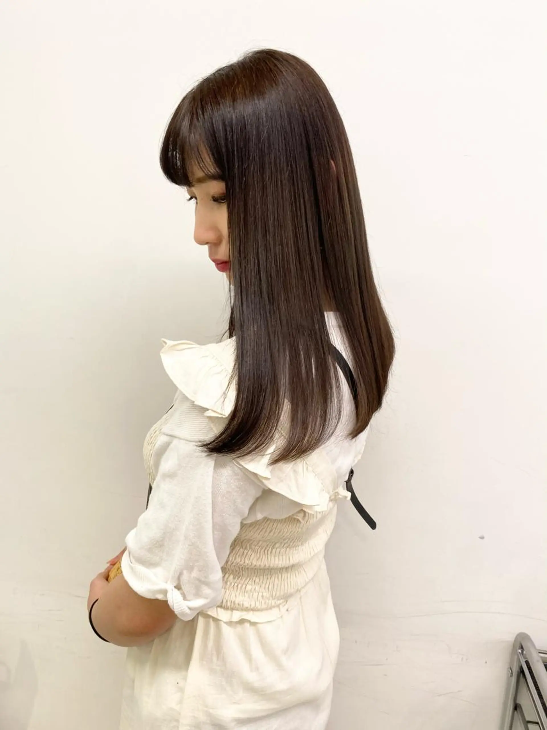 ロング カラー ヘアアレンジ 🌷FUKA🌷 まろやかハイトーンのヘアスタイル