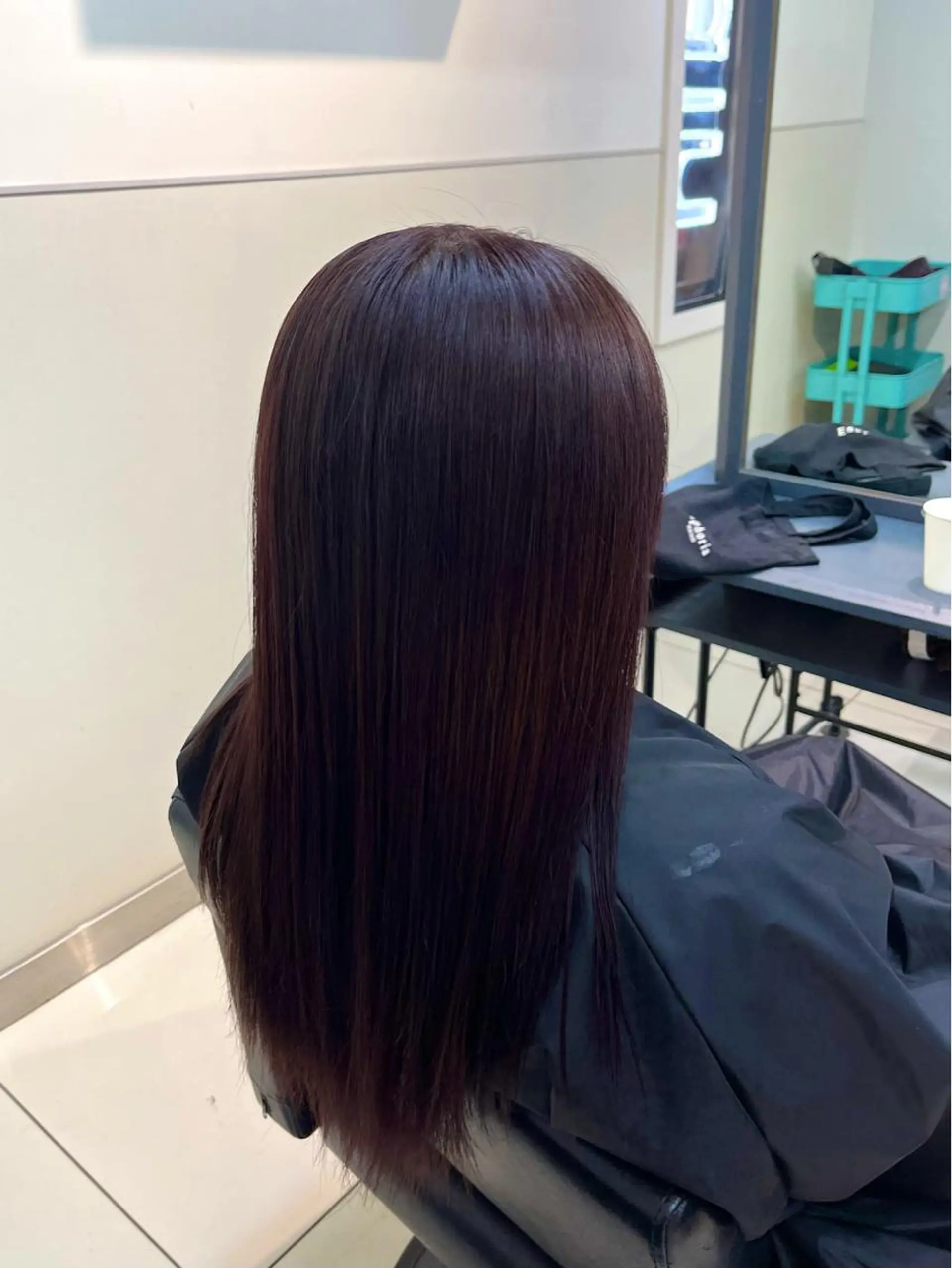 ロング カラー ボブ・顔まわり 💎愛唯(めい)のヘアスタイル