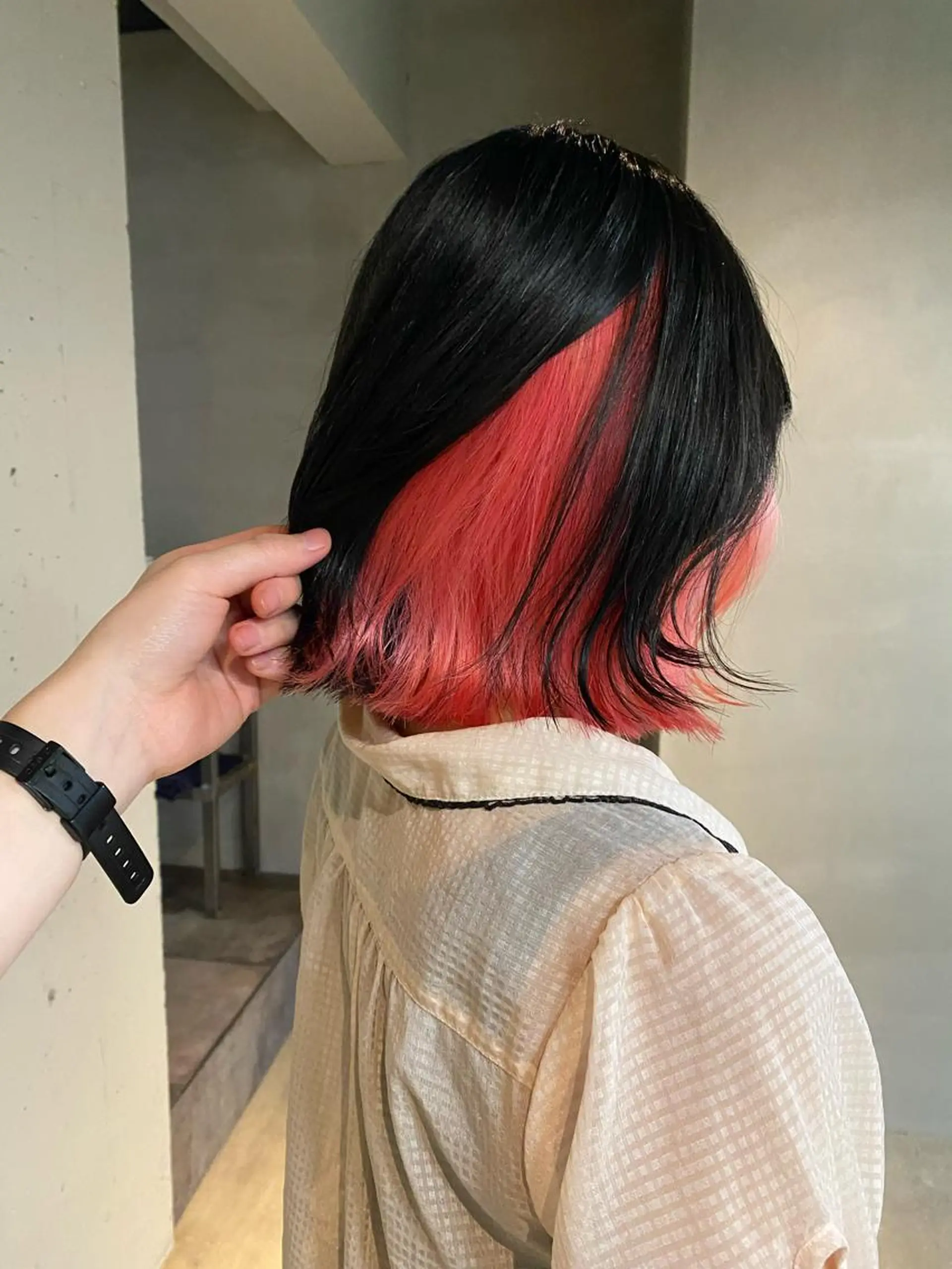 ミディアム カラー ヘアカラー トリートメント 艶髪/髪質改善/ MONSO山本のヘアスタイル