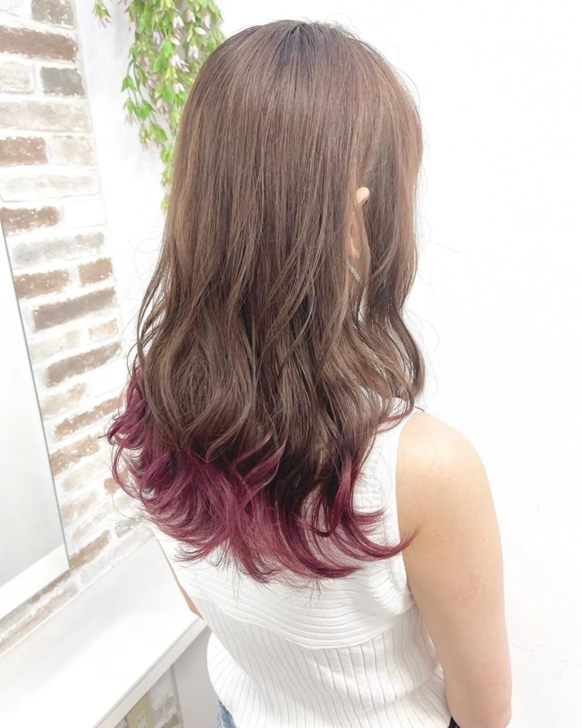 ロング カラー ヘアアレンジ 山本 史奈のヘアスタイル