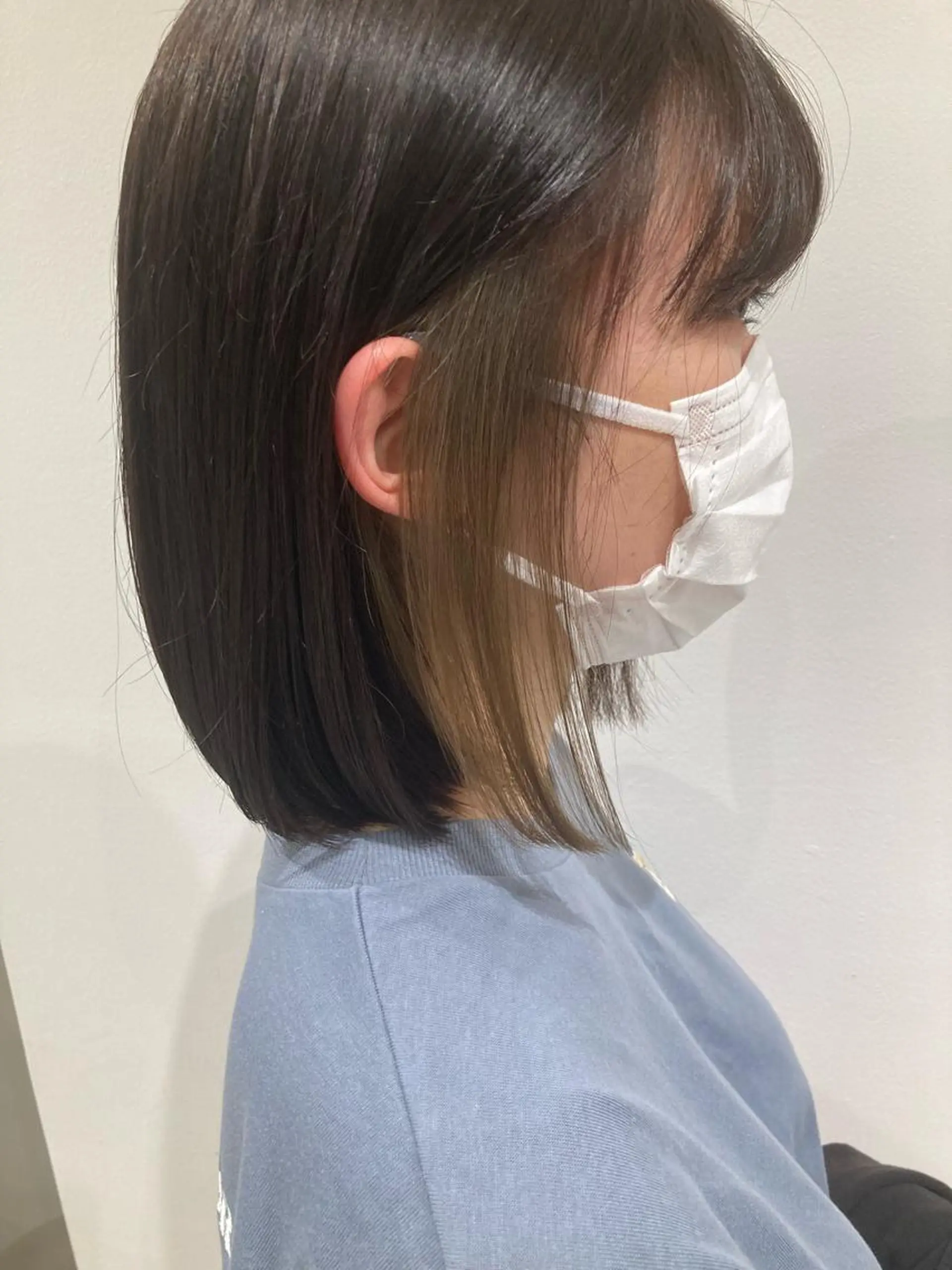 ミディアム カラー ヘアカラー 透明感カラー🫧 nanohaのヘアスタイル