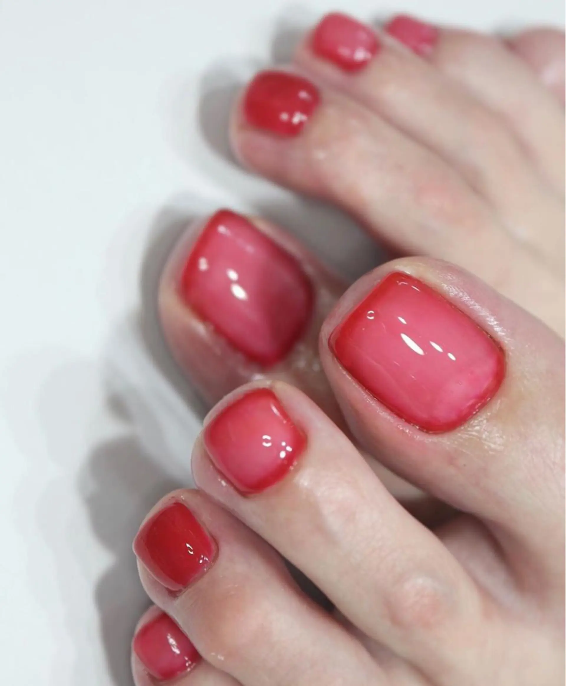 カラー ネイル ワンカラーネイル チャンモリパーマ/韓 国/Minami🦋のヘアスタイル