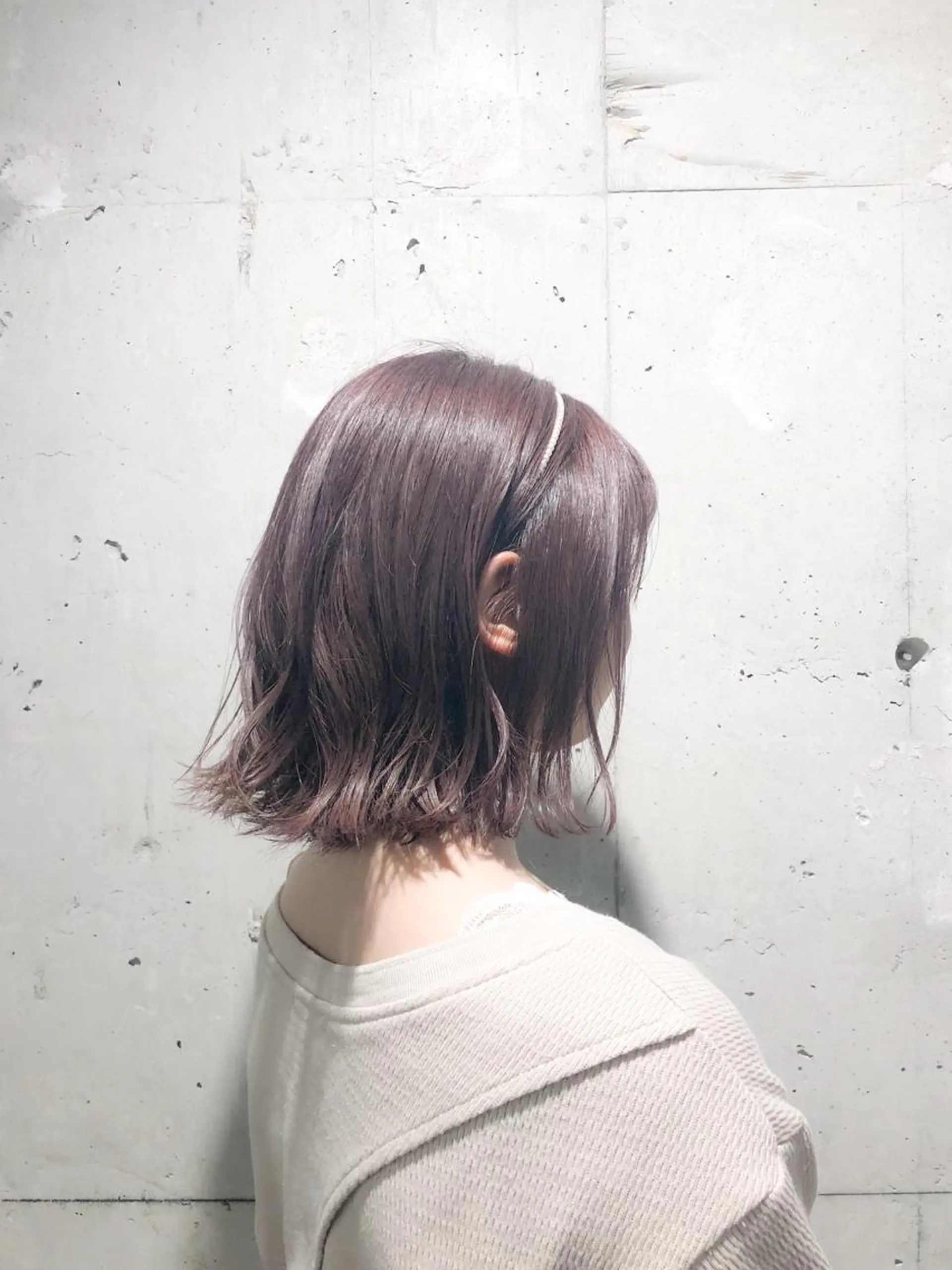 ミディアム カラー パーマ ヘアアレンジ メンズ キッズ ネイル マツエク・マツパ ピンクカラー ピンクパープル パープルカラー カラーマツエク カチューシャ Rene'所属・当日予約⭕️ yuriのヘアスタイル