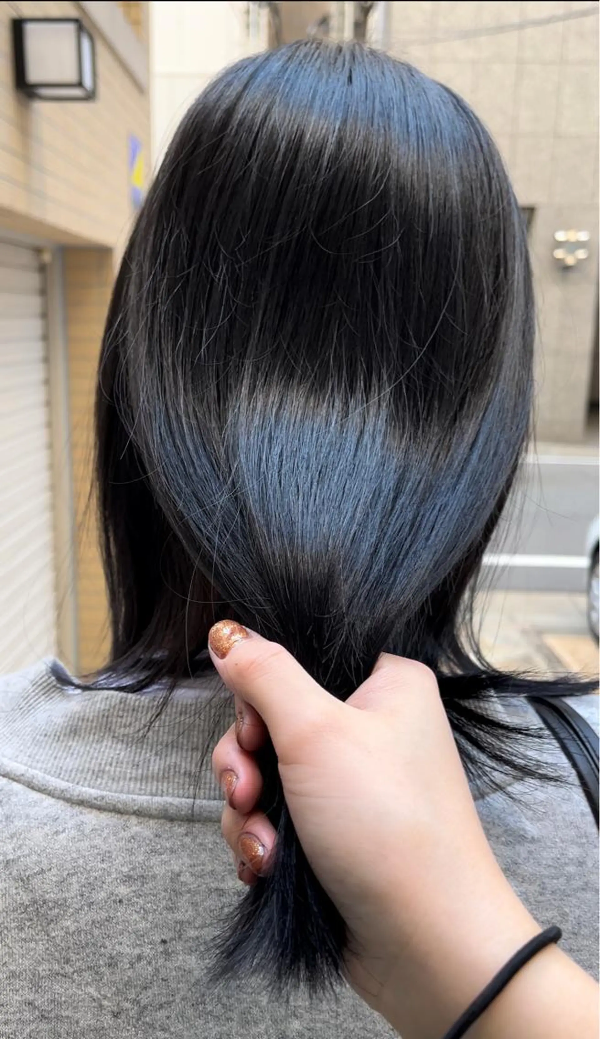 カラー 透明感カラー えんぐちとも／透明感 カラー／博多ボブのヘアスタイル