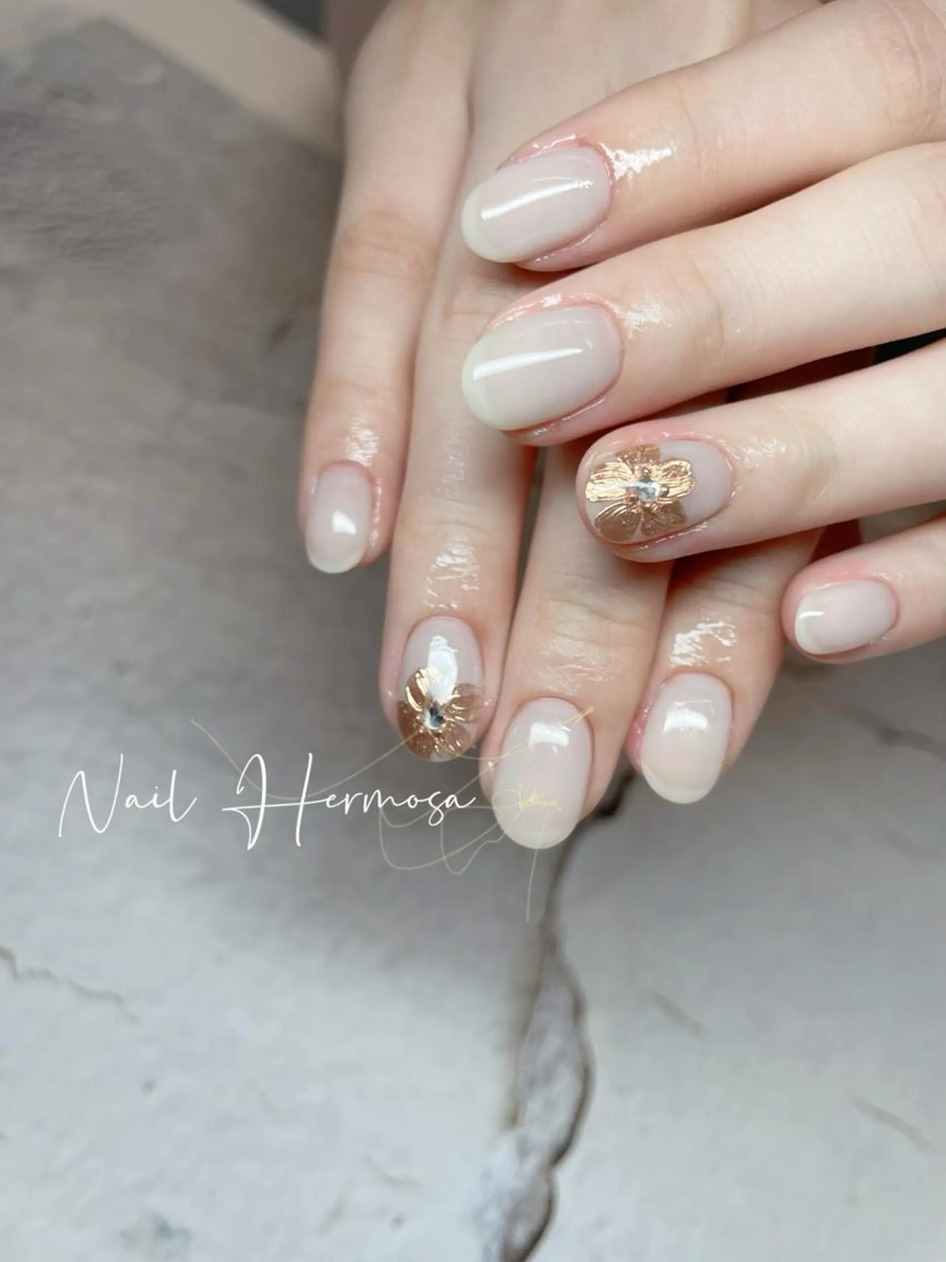 ネイル 桜ネイル 長さ出し フラッシュネイル フラワーネイル フットネイル ハンドネイル ネイル エルモサのネイルデザイン