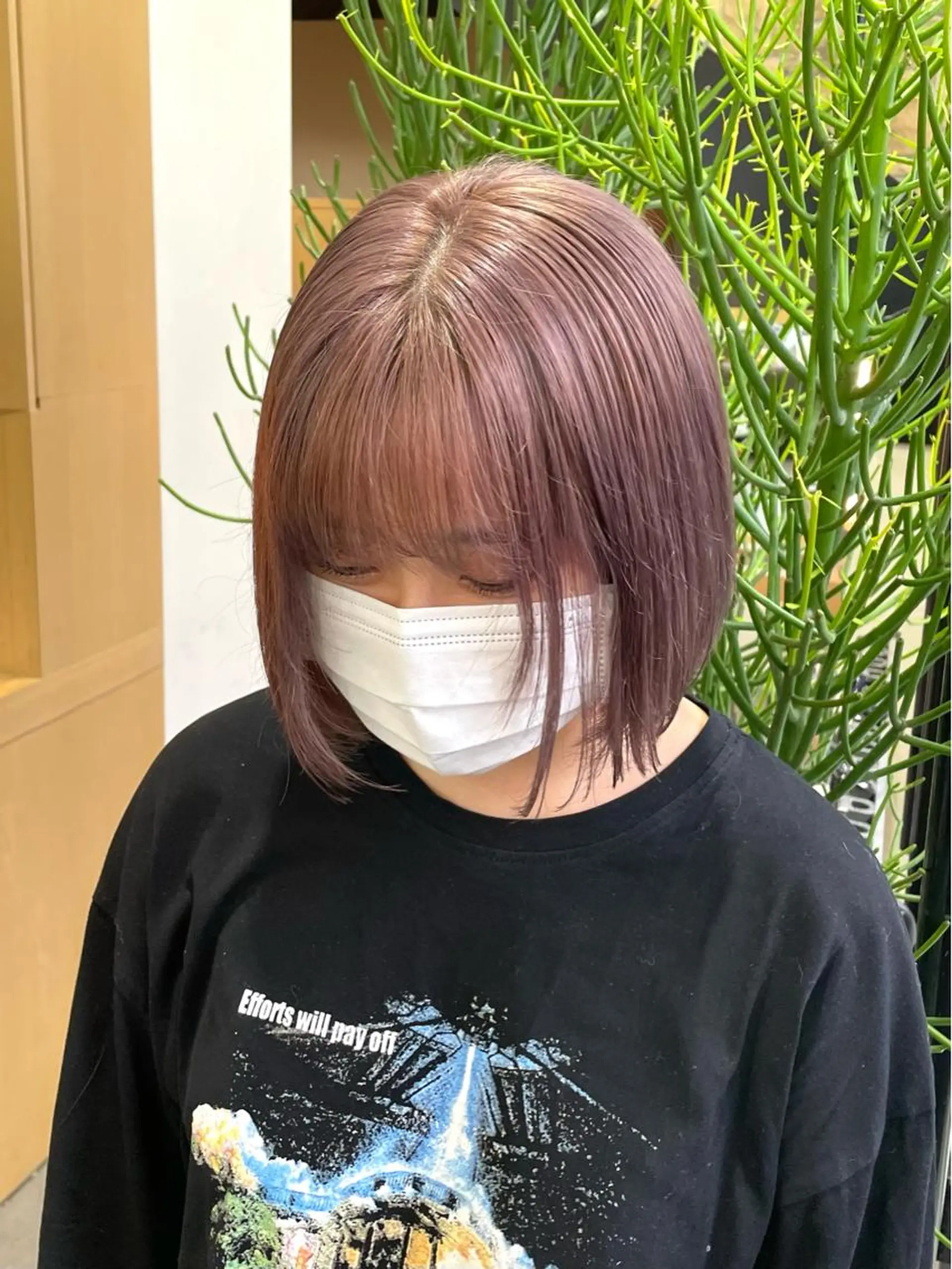 ミディアム 艶髪カラー🫧 髪質改善🪽萩原のヘアスタイル