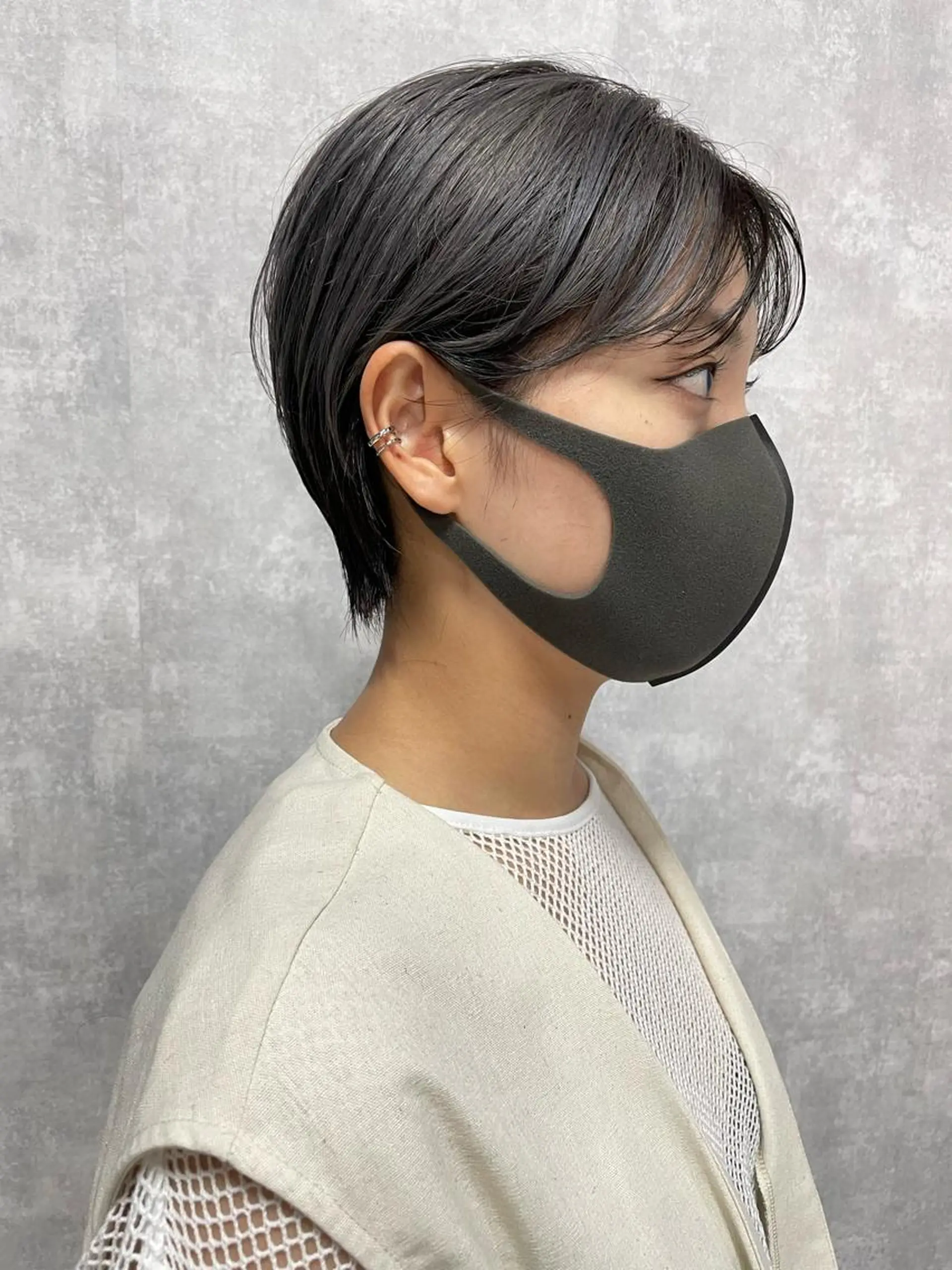 ショート 切りっぱなしボブ ショートボブ ハンサムショート 丸みショート アッシュ カット ヘアカラー トリートメント C’LD hair produce /シールドヘア所属・モテ髪/ボブ/ショー ト/アダチフウトのヘアスタイル