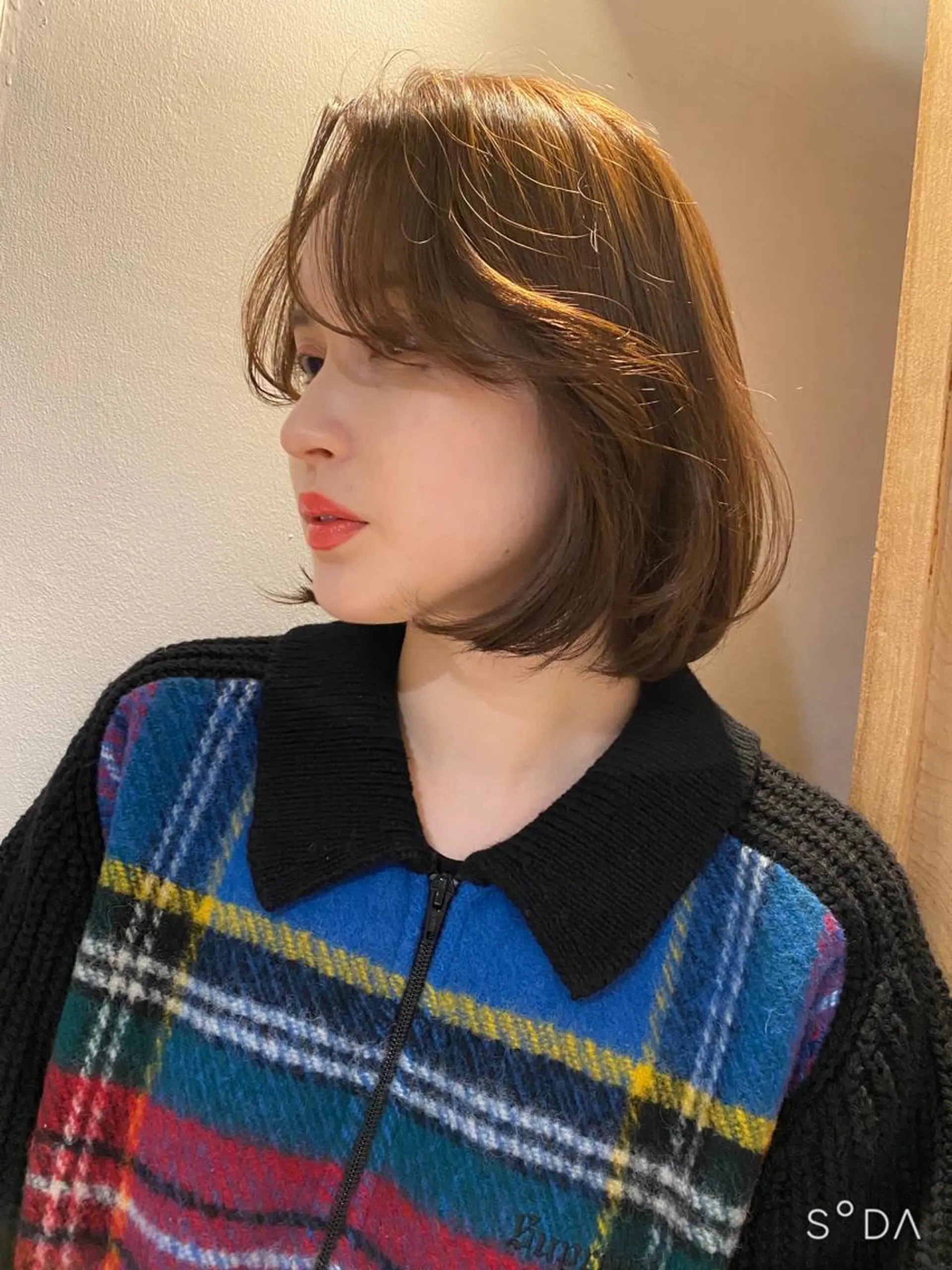 ショート カラー 切りっぱなしボブ ボブ 似合わせカット ショートヘア 外ハネヘア Pia hair Design Yakuin所属・Pia ツボイ ケイタのヘアスタイル