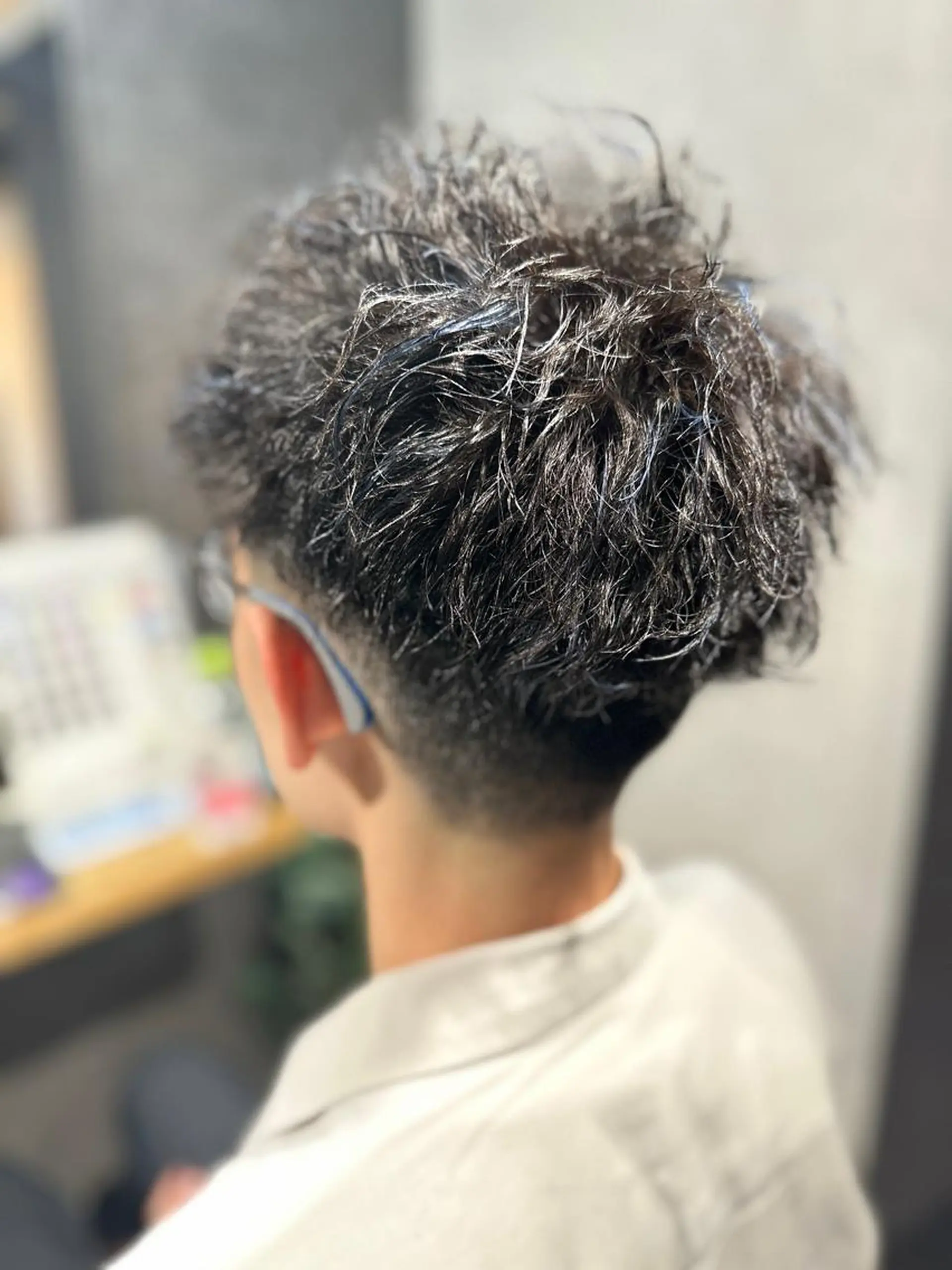 ショート パーマ メンズ メンズパーマ メンズツイストパーマ ツイストパーマ Re:nk hair&relaxのヘアスタイル