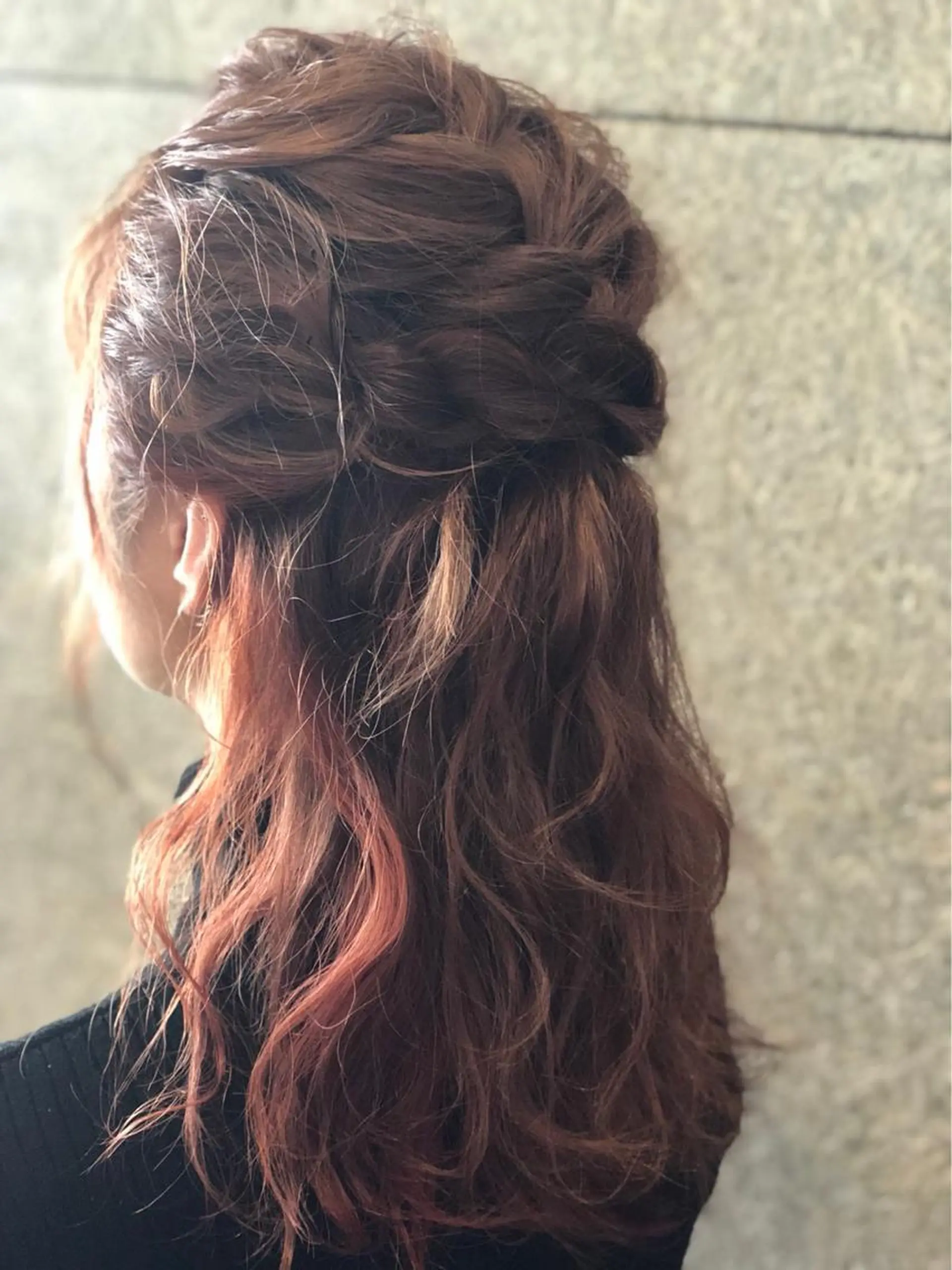 ミディアム ヘアカラー 川越 輝梨奈のヘアスタイル