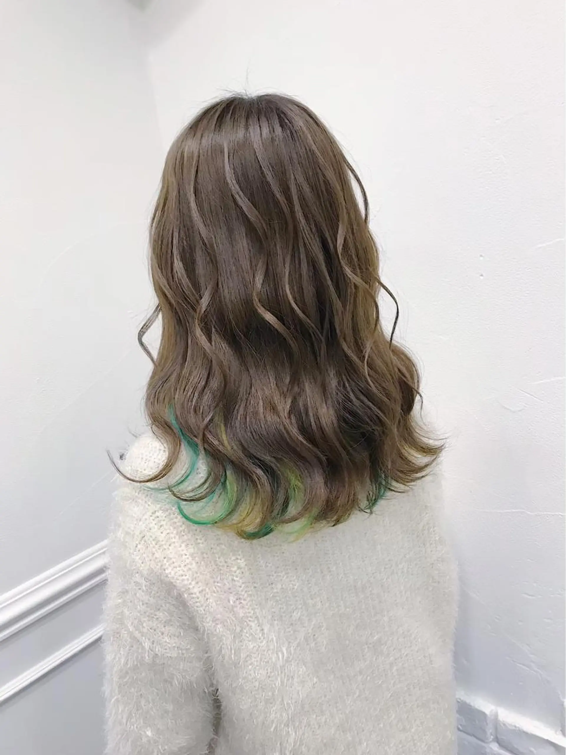 セミロング カラー 💕ブリーチ/ヘアメ 🎀YUUKAのヘアスタイル