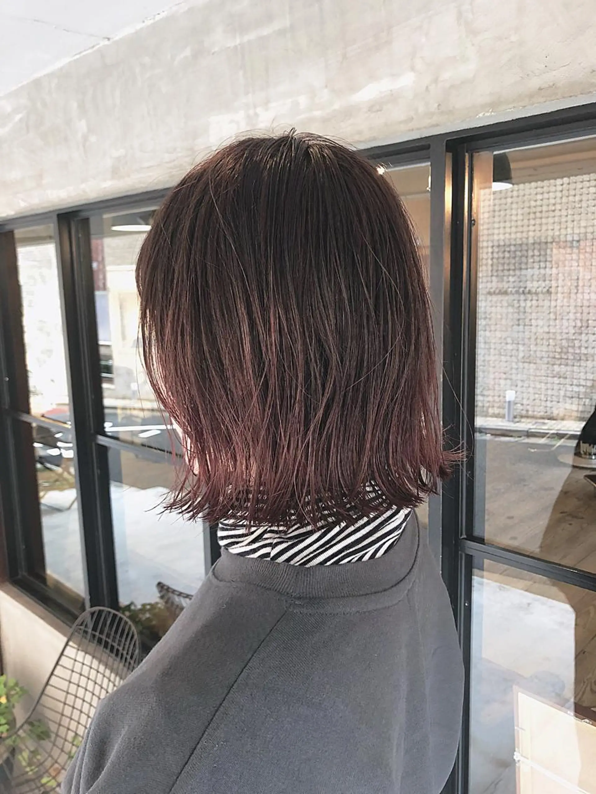 ミディアム カラー ヘアアレンジ ブリーチ グラデーションカラー ハイライトカラー ピンクカラー ハイライト helvetica hair所属・後藤 雅貴のヘアスタイル