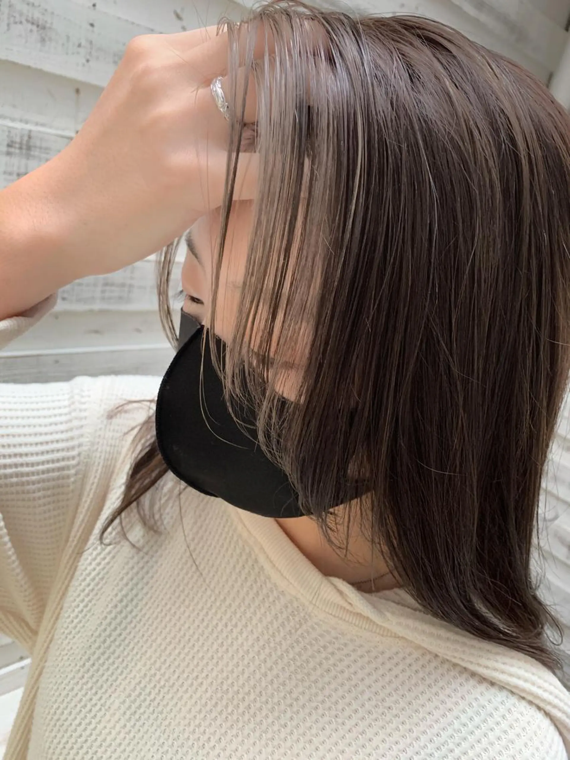 ミディアム カラー ヘアアレンジ ハイライトカラー ハイライト 髪質改善 小顔カット 指名支持率NO.1 スタイリストのヘアスタイル