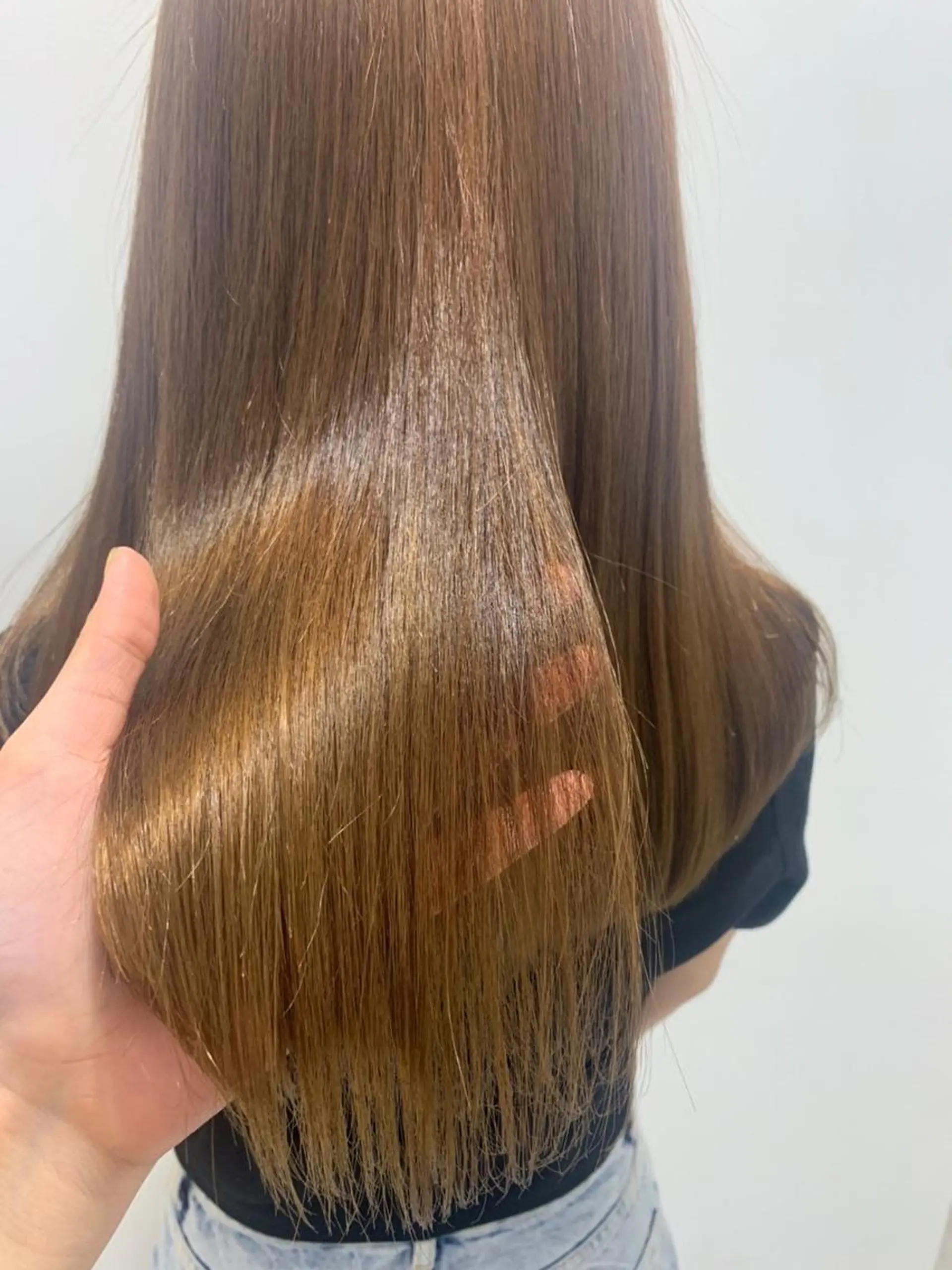 セミロング 髪質改善 縮毛矯正 酸性ストレート ボブ/美髪矯正 /佐藤　奈巳のヘアスタイル