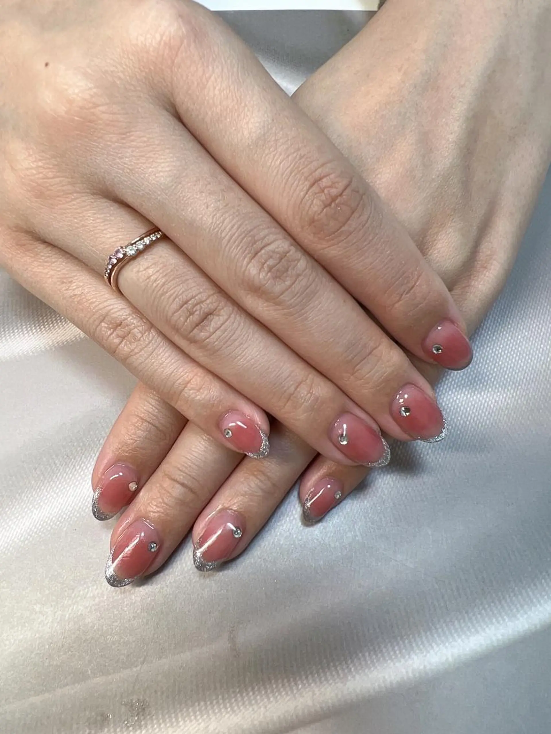 ネイル チークネイル フレンチネイル coco nailのネイルデザイン