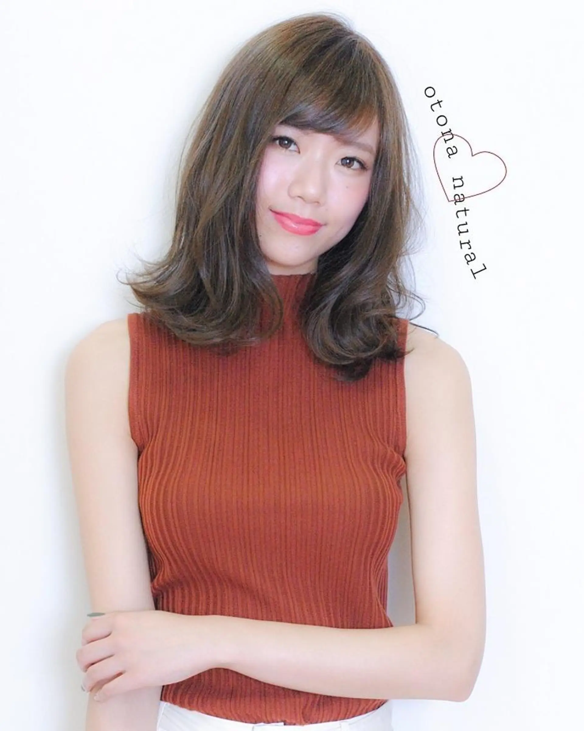 ミディアム カラー パーマ 透明感カラー イルミナカラー カット ヘアカラー ✨ブリーチなし透明感 カラー✨ゆりかのヘアスタイル