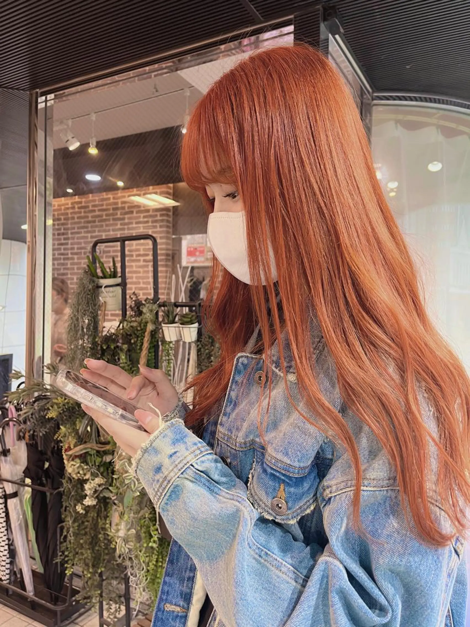 ロング カラー ベージュカラー 黒髪 ブリーチ ブルーカラー ブルーブラック 酸性ストレート 🤍🎀honokaのヘアスタイル