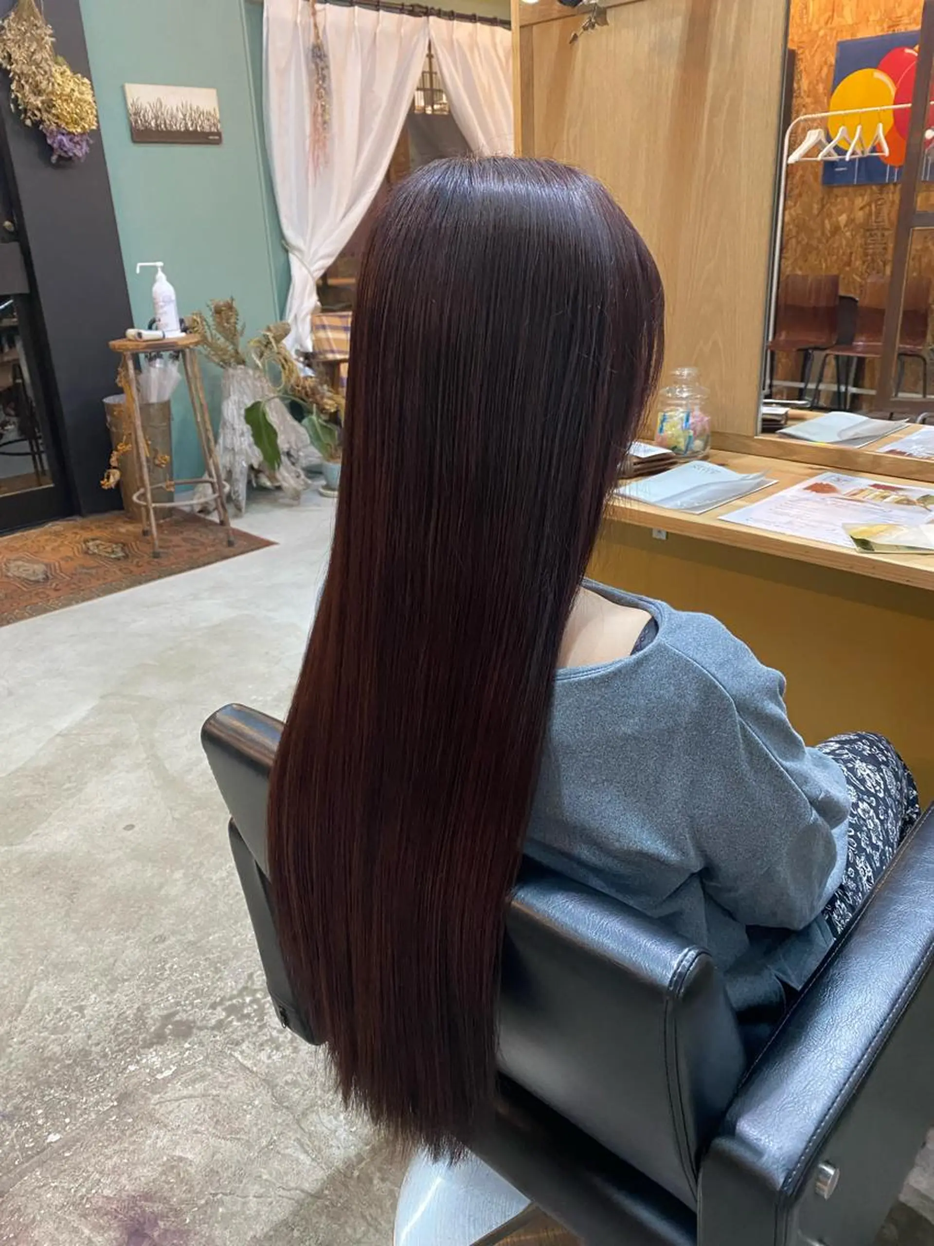 ロング カラー ヘアアレンジ メンズ ネイル マツエク・マツパ アイブロウ chapter問屋町 💘小室明華のヘアスタイル