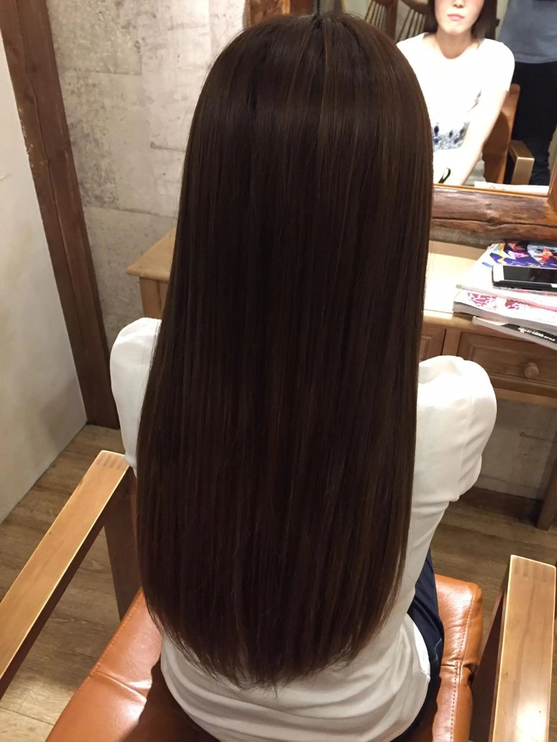 セミロング パーマ 縮毛矯正 トリートメント SALOWIN(サロウィン)広島並木通り所属・田村和範/似合わせ カラー/縮毛矯正のヘアスタイル