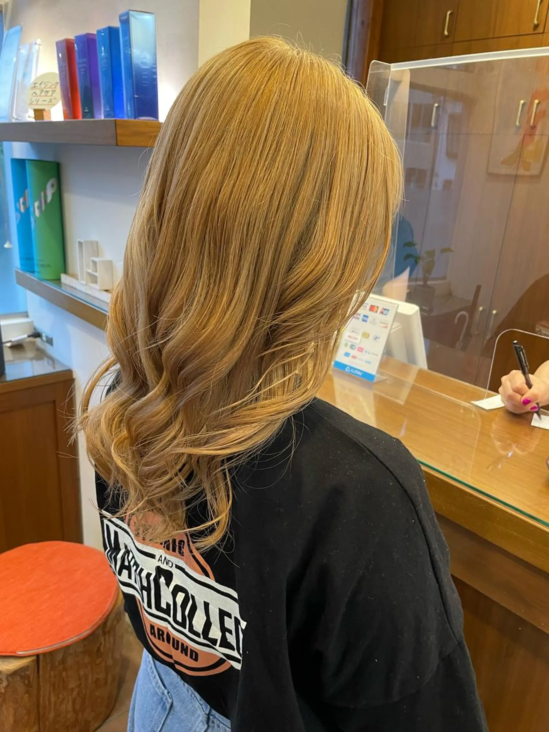 セミロング カラー ハイトーンカラー Luana梅田/ RIKAのヘアスタイル