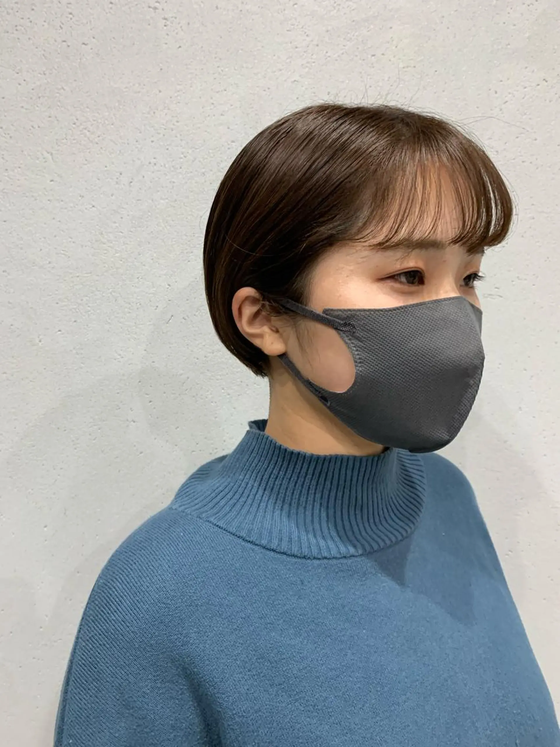 ショート カラー ボブパーマコテ巻き風 パーマNo1深江秀平のヘアスタイル