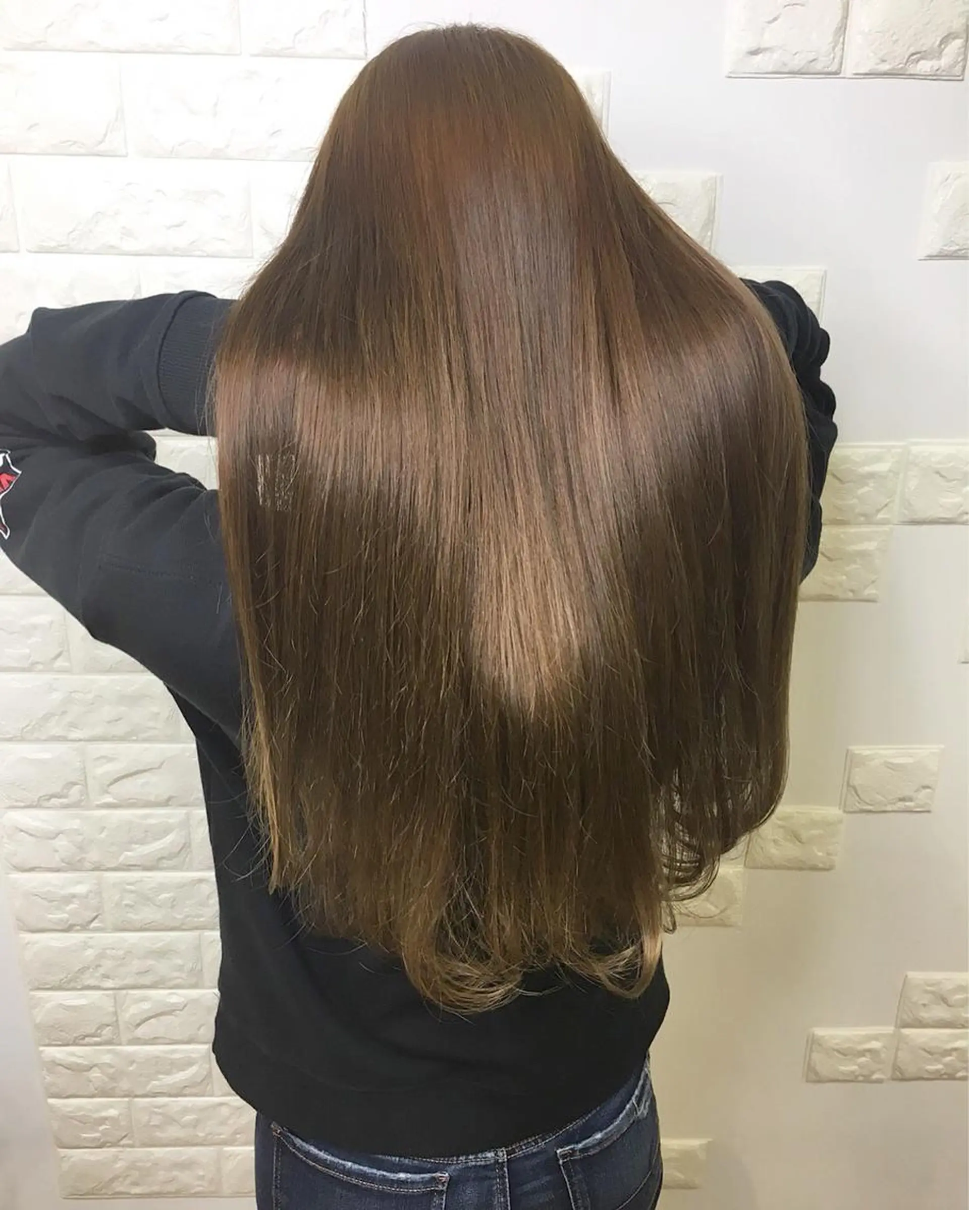 ロング カラー 横浜ブリーチムラ直し ハイトーン/ブリーチのヘアスタイル