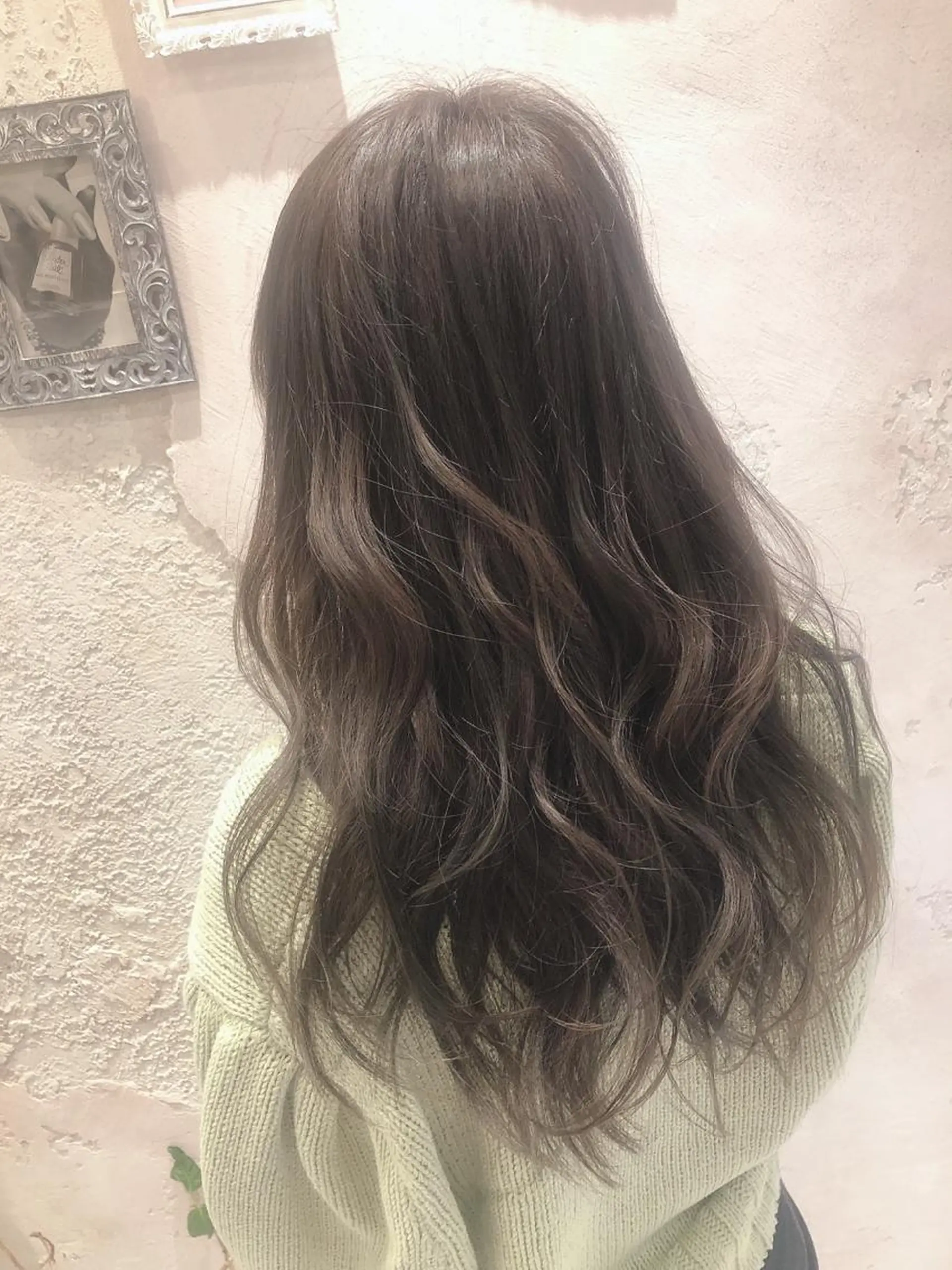 セミロング カラー カット ヘアカラー トリートメント レイヤーカット/ 顔周り 五島巨幹のヘアスタイル