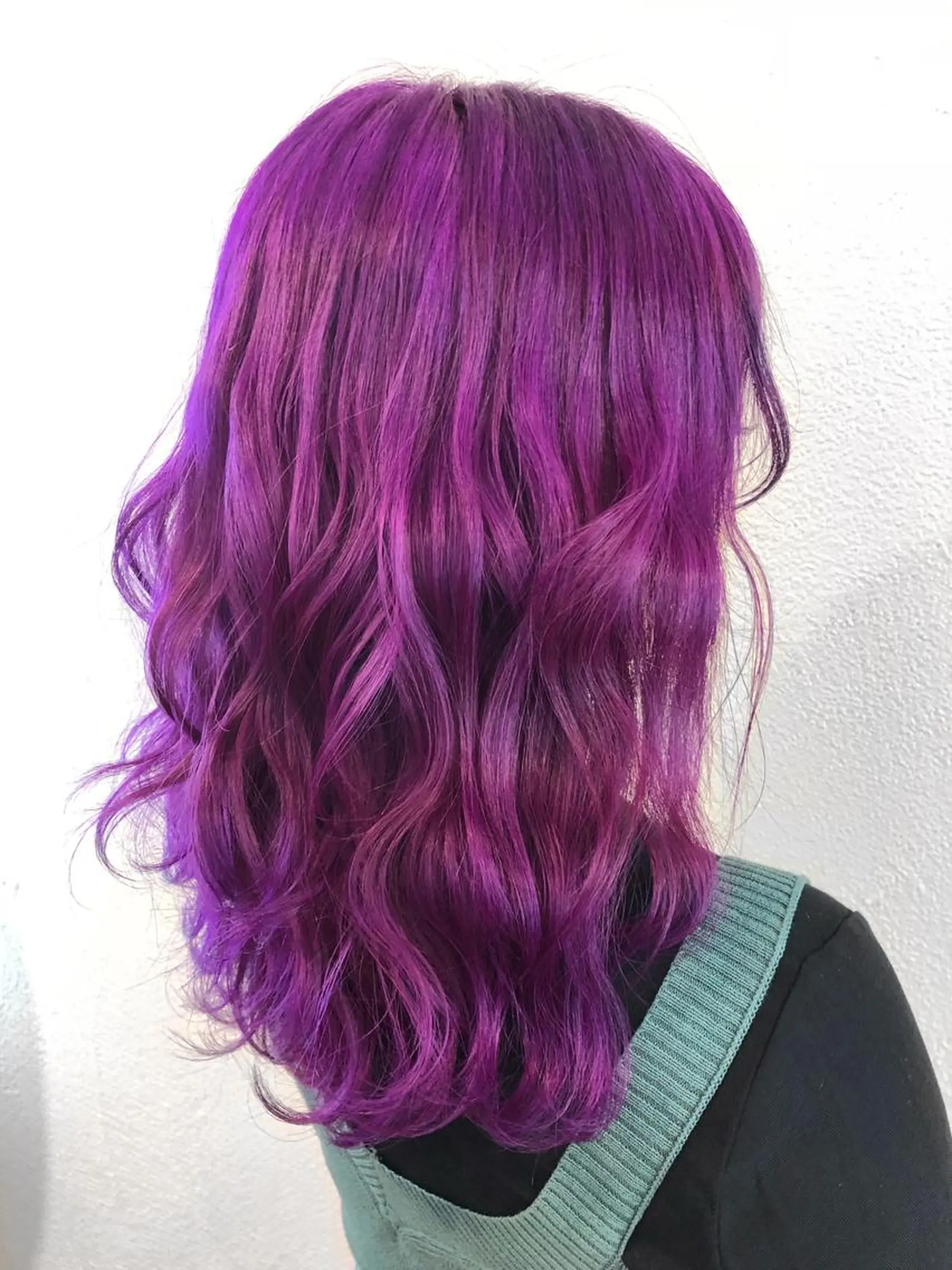 セミロング パープルカラー 髪質改善特化【荻窪】 RYOTOのヘアスタイル