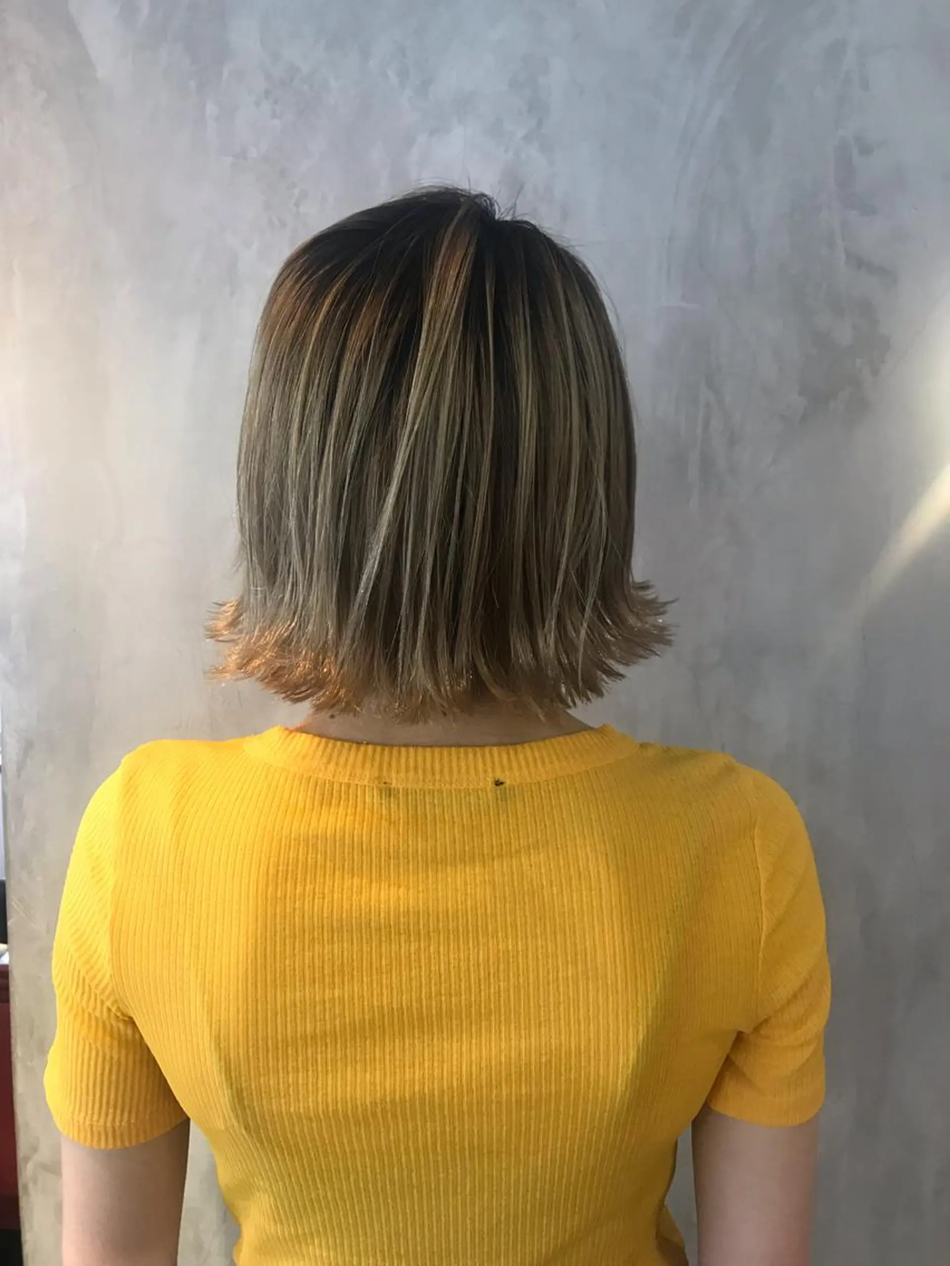 ショート カラー ヘアアレンジ 切りっぱなしボブ ボブ stylist/蛯谷 珠里のヘアスタイル