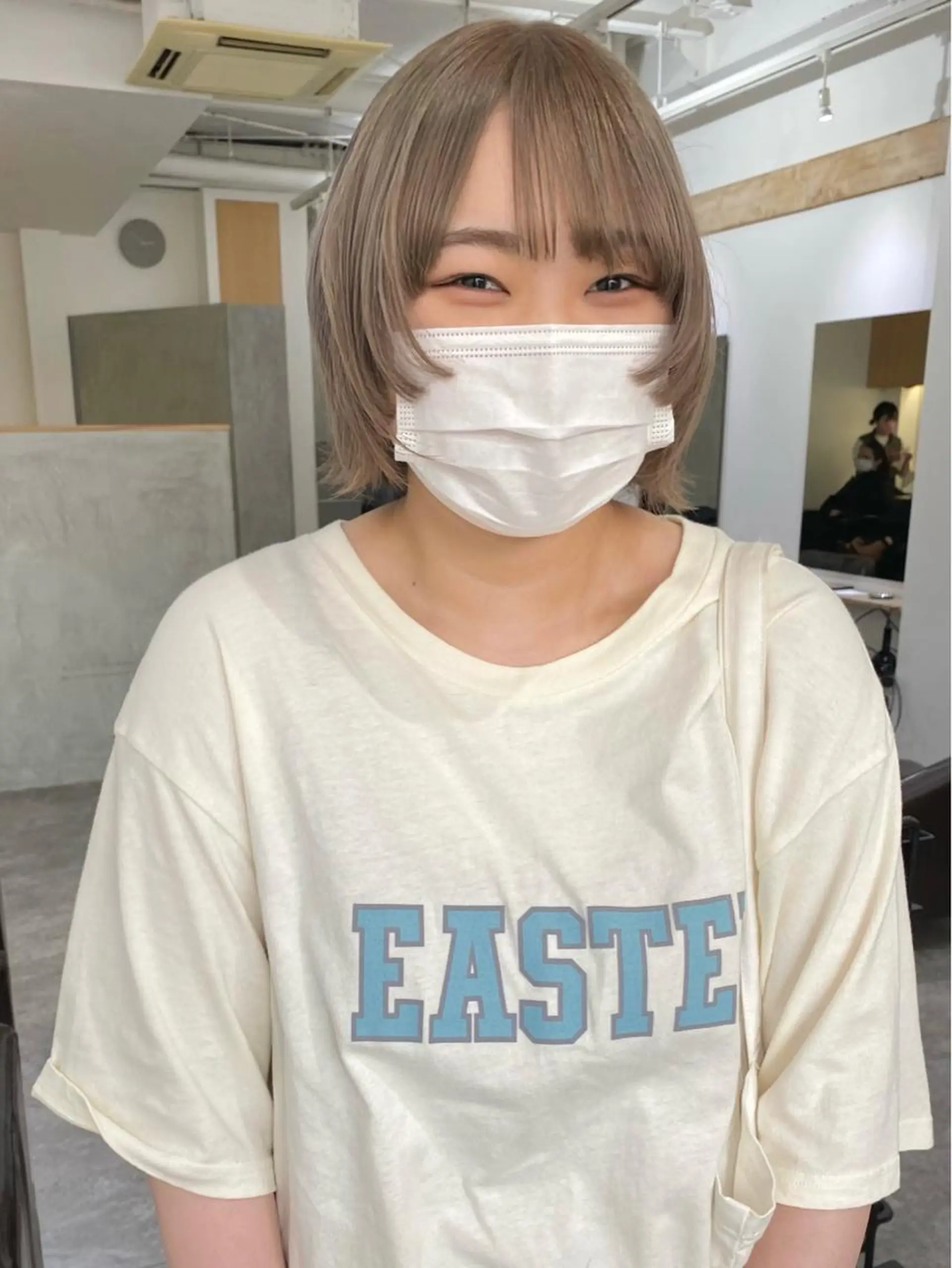 ショート カラー ベージュカラー ヘアカラー 森貴裕/ベージュ/ パーマ/オリーブのヘアスタイル