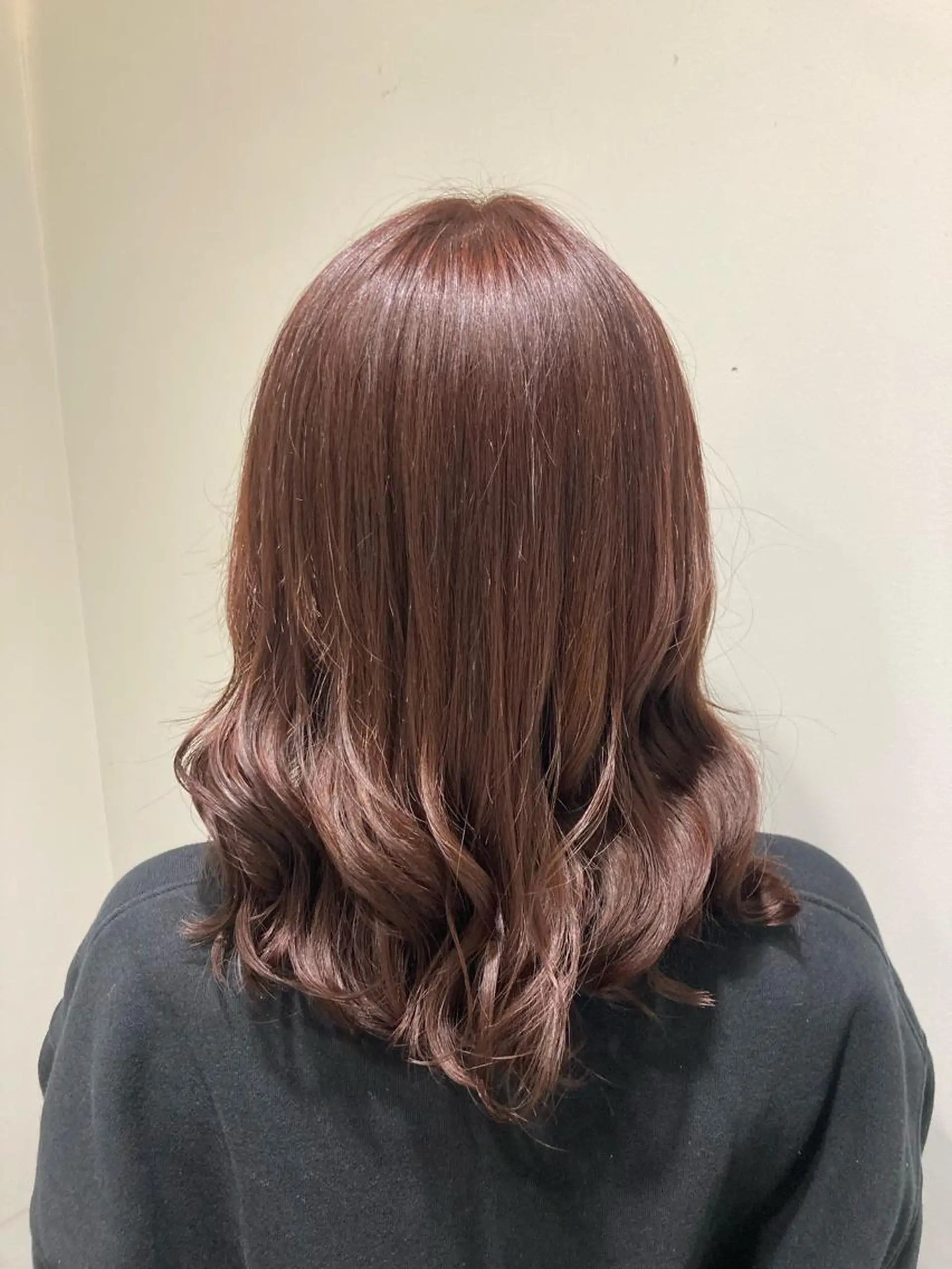 ミディアム カット ヘアカラー トリートメント 透明感カラー 板橋　島村美咲のヘアスタイル