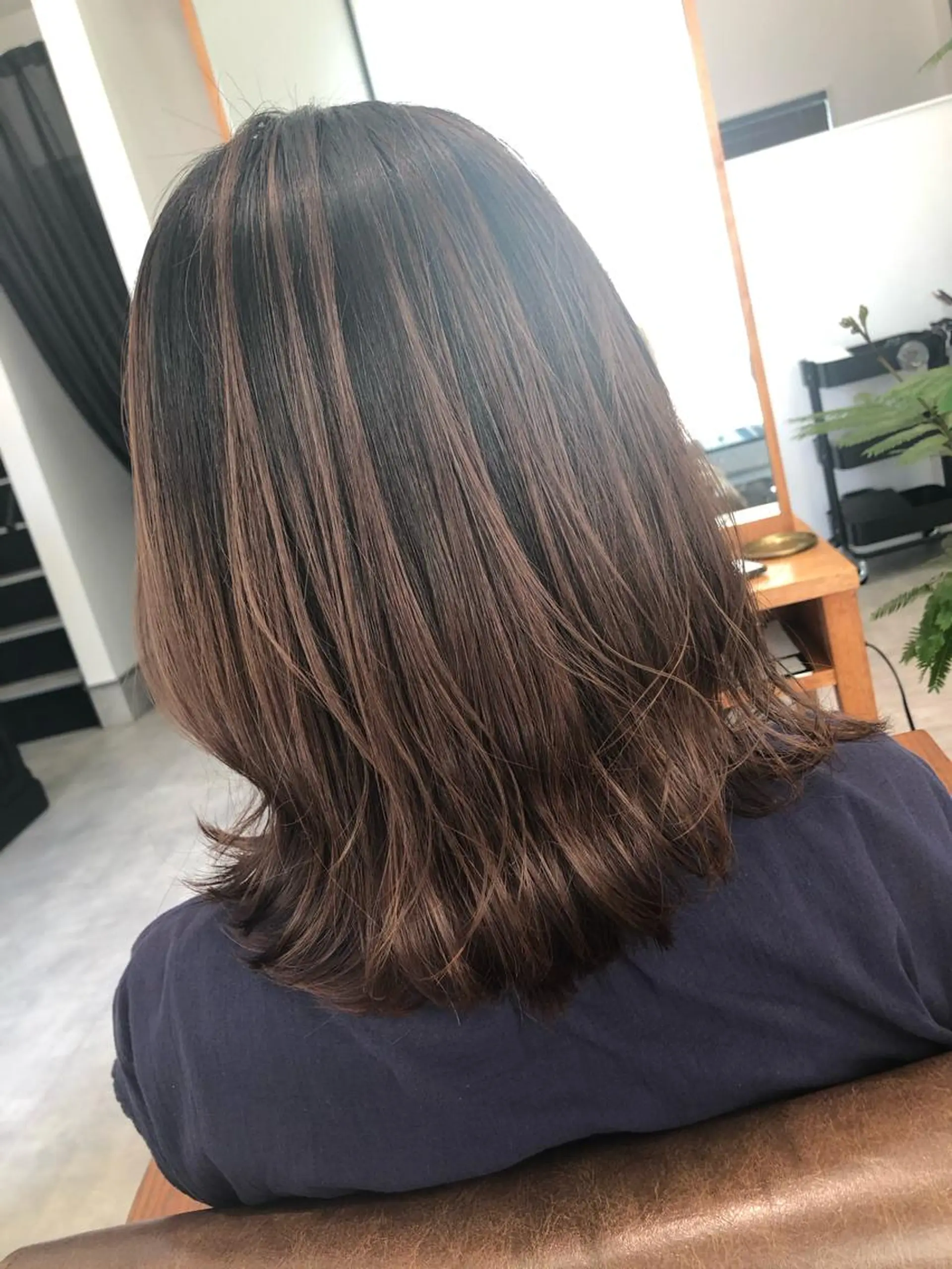 ミディアム カラー 河内 元伸のヘアスタイル