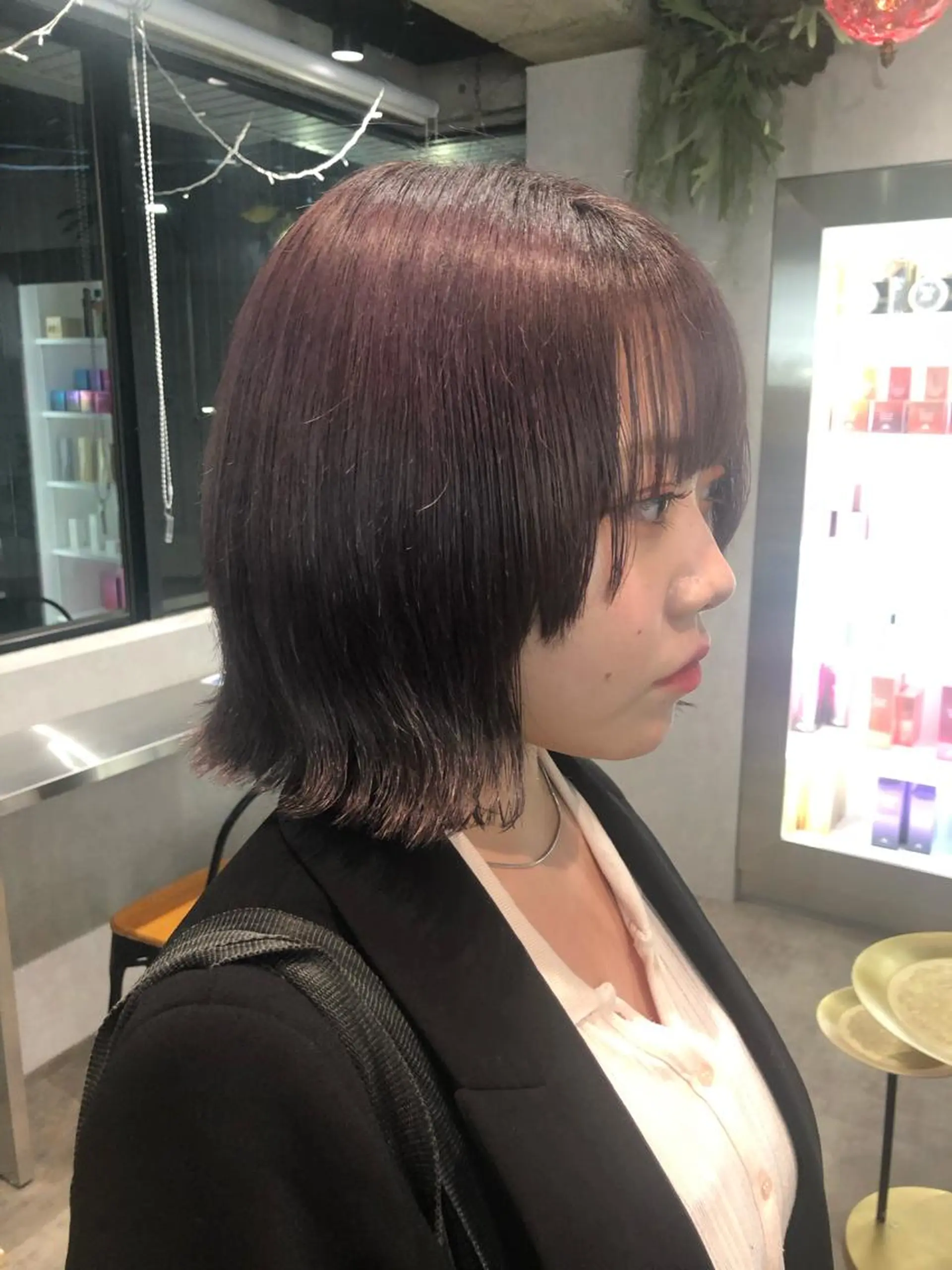 ミディアム カラー ヘアカラー ナチュラル透明感🌱 小山美樹子のヘアスタイル