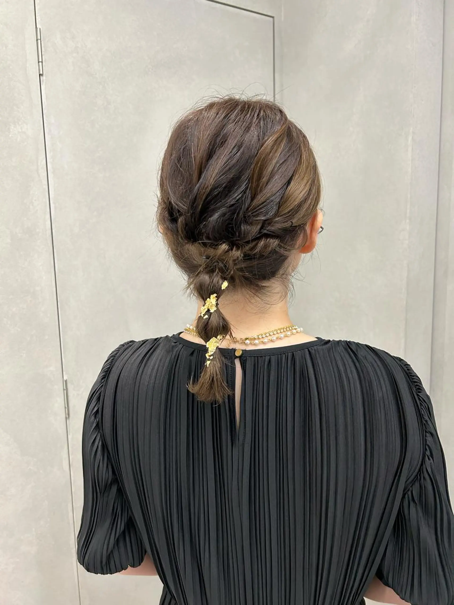 セミロング 卒業式ヘアセット🎀 ヘアアレンジのヘアスタイル