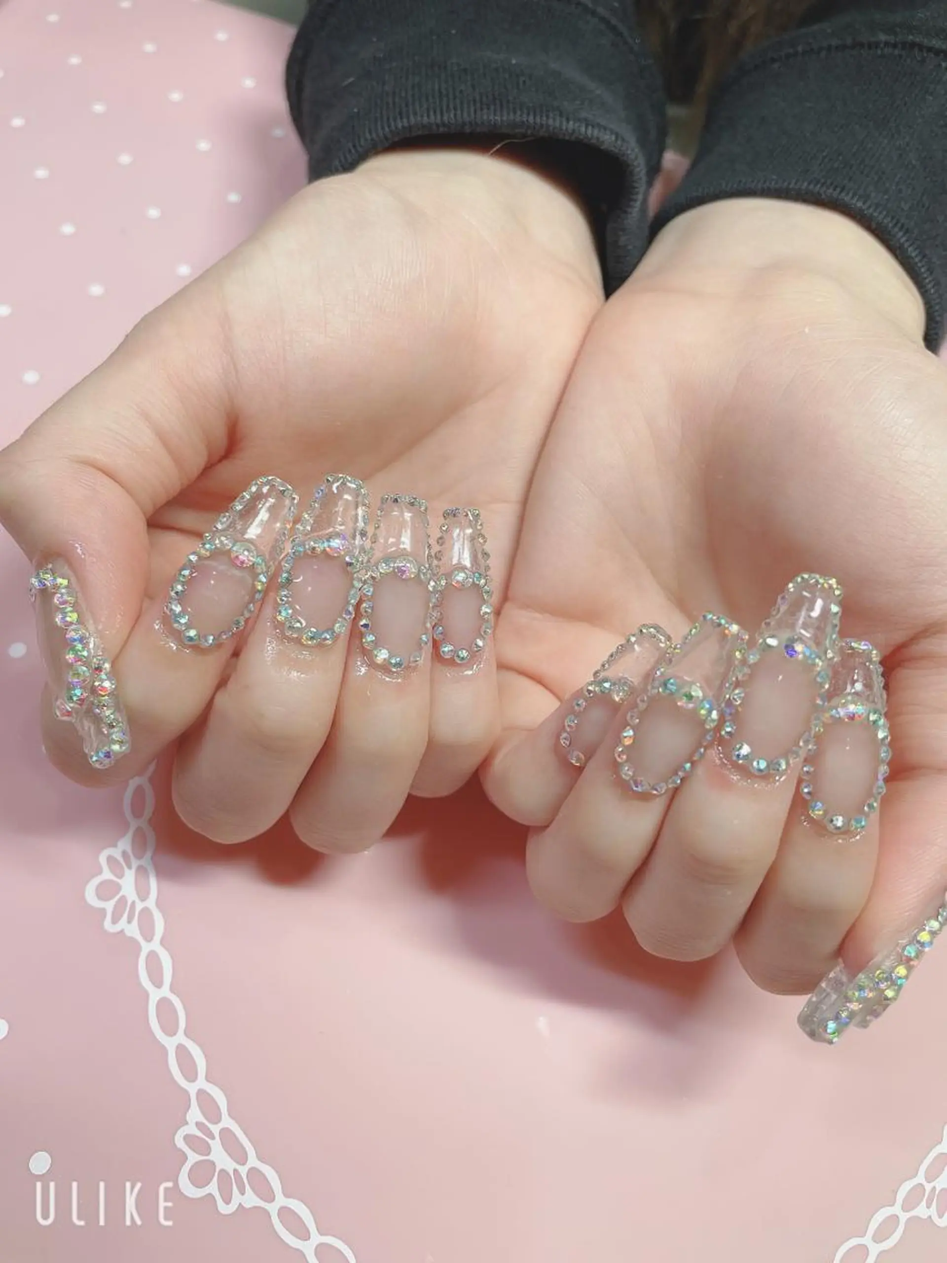 ミディアム ネイル ハンドネイル 《LB》ラブリエ Nail&eyeのマツエク・マツパデザイン