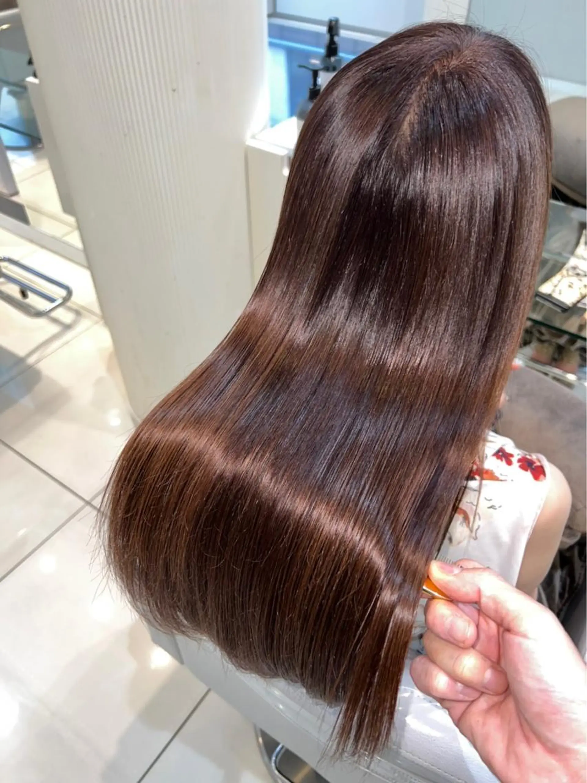 ロング カット 縮毛矯正 トリートメント ✨髪を傷ませない✨ 吉田ひじりのヘアスタイル