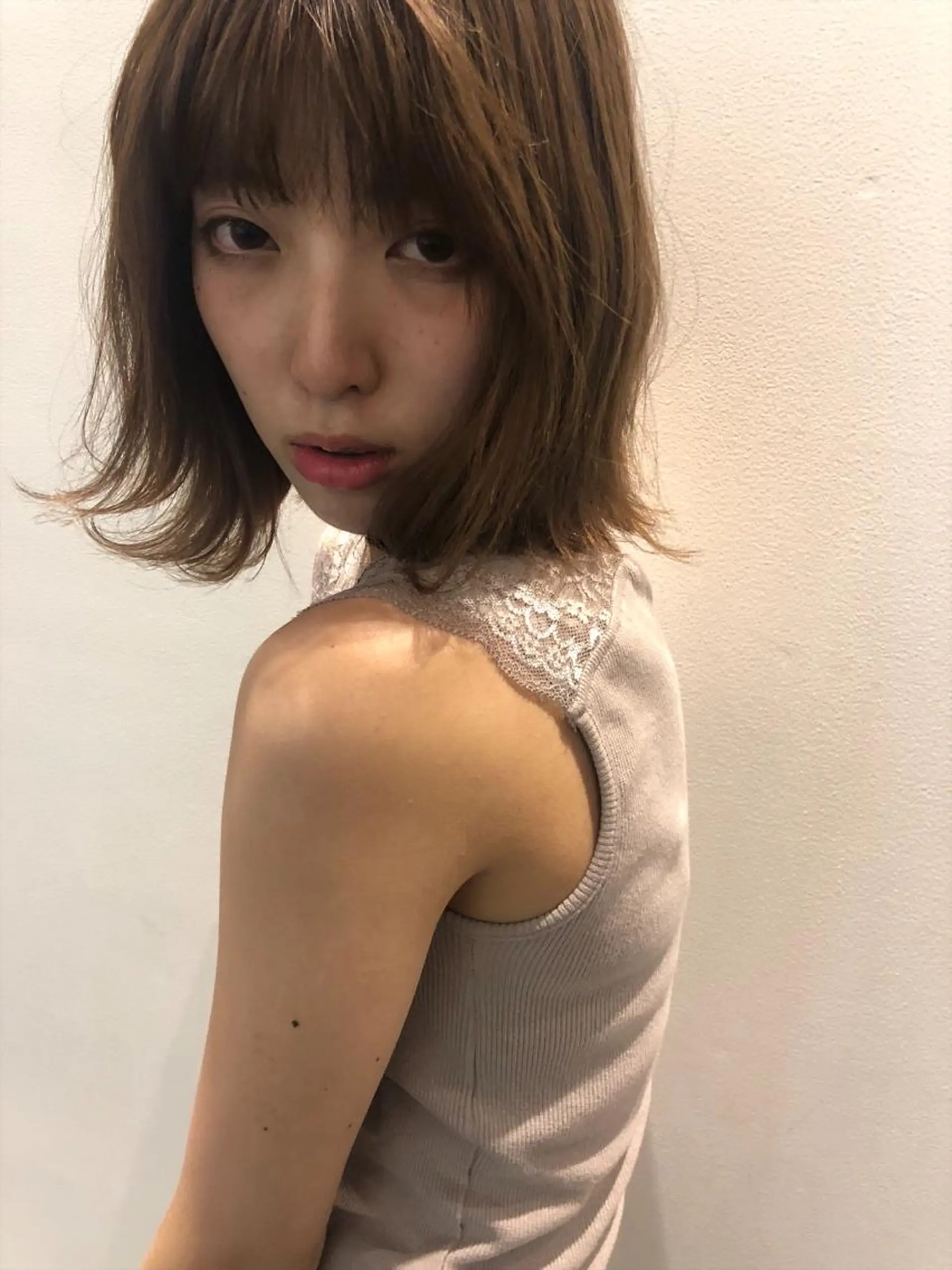 ミディアム ボブ hair design icoii所属・横田 美咲のヘアスタイル