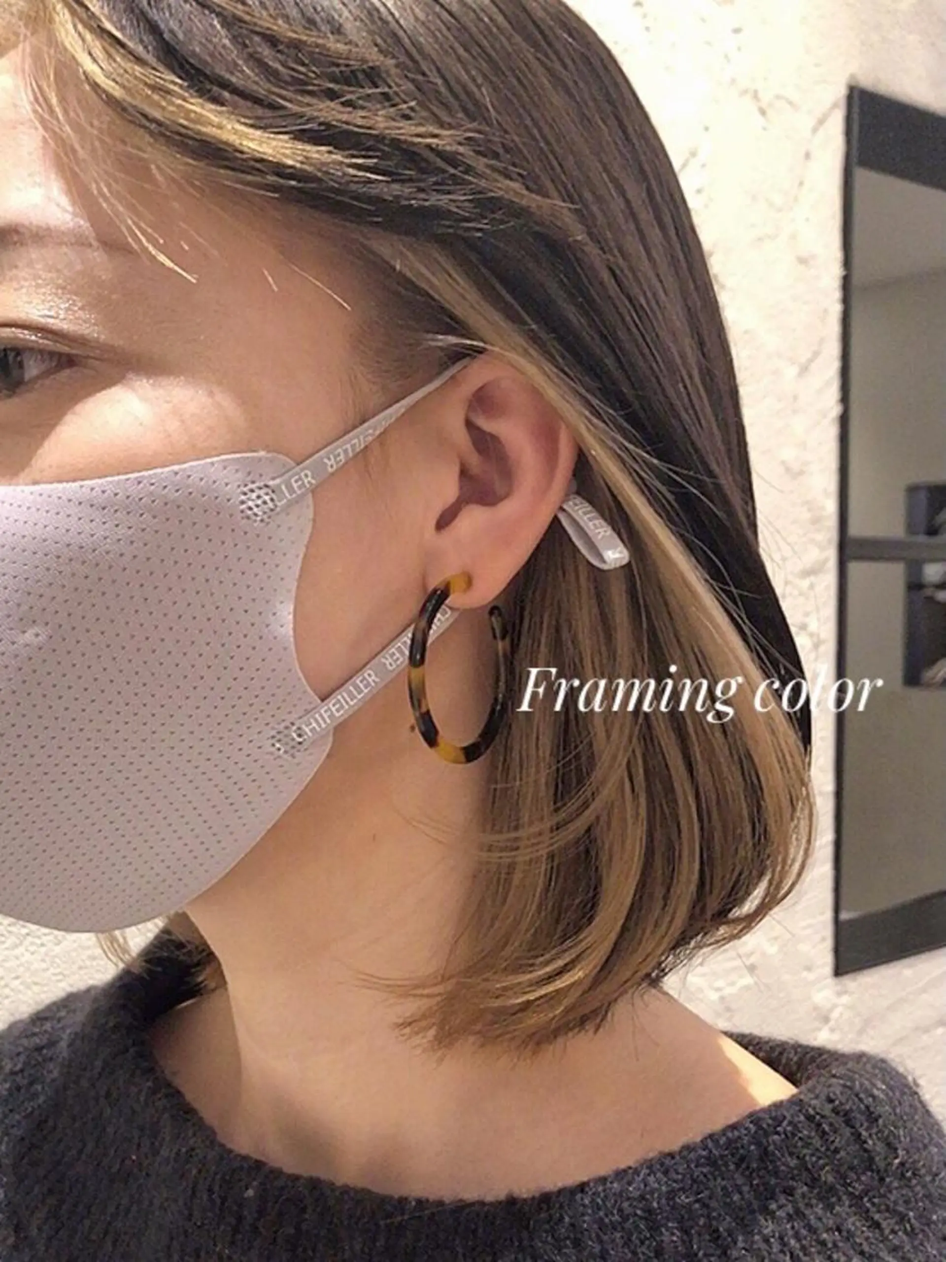 ショート ミストバング ヘアカラー Hair Salon BOTTOMS所属・✨透明感ケアカラー✨ 長野ゆきなのヘアスタイル