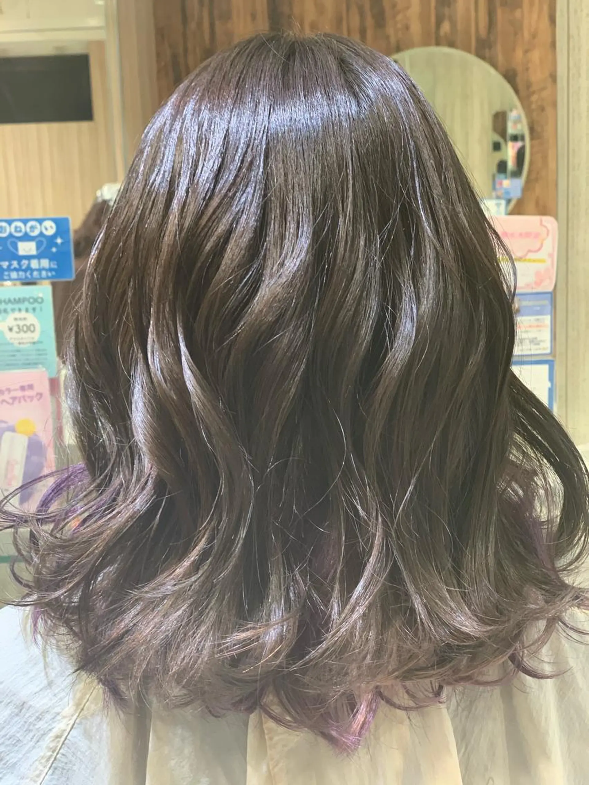 セミロング ケアカラー TSUBAKI /グランディールのヘアスタイル