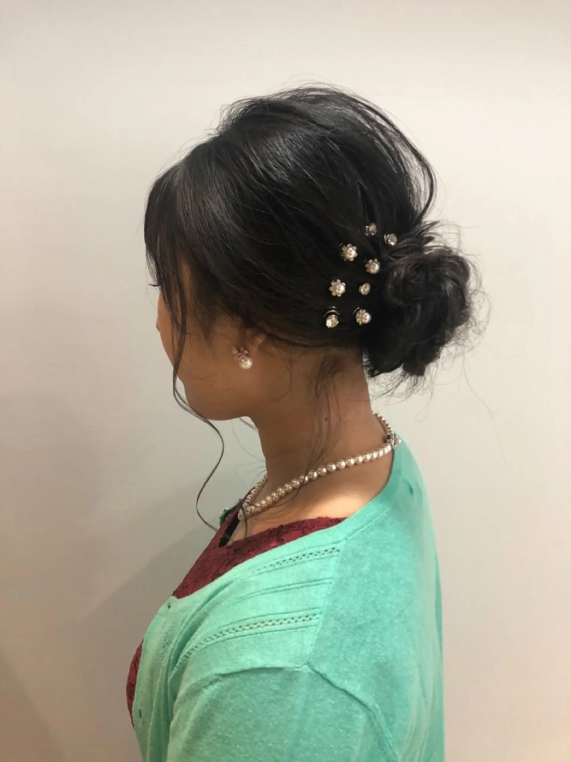 ヘアアレンジ 髪質改善✨透明感カラ ー🌈シエルブルーのヘアスタイル