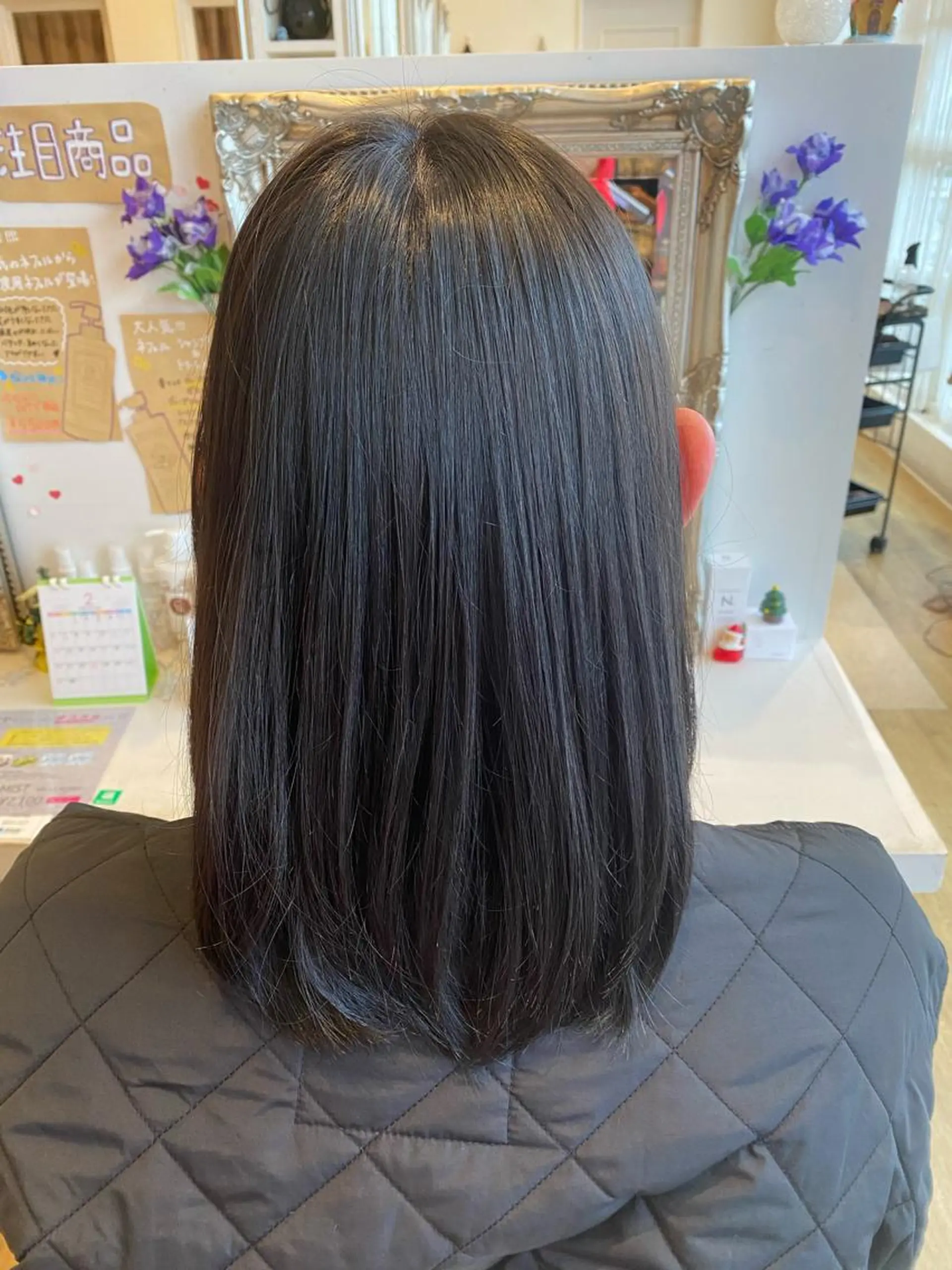 セミロング あ いのヘアスタイル