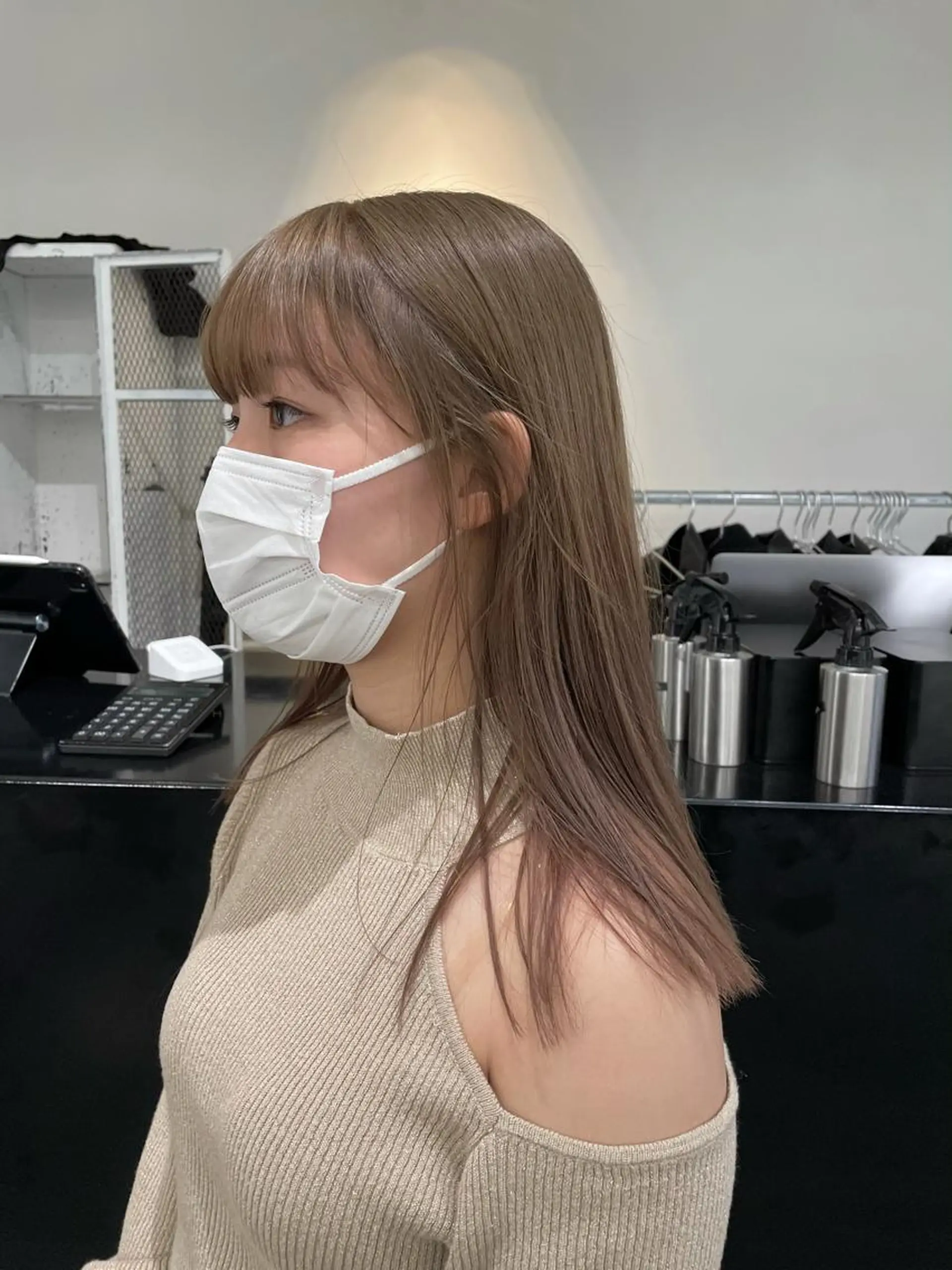 ロング カラー ヘアアレンジ ベージュカラー ブリーチ カット ヘアカラー トリートメント 艶ハイトーン/ヘア アレンジAYAKAのヘアスタイル