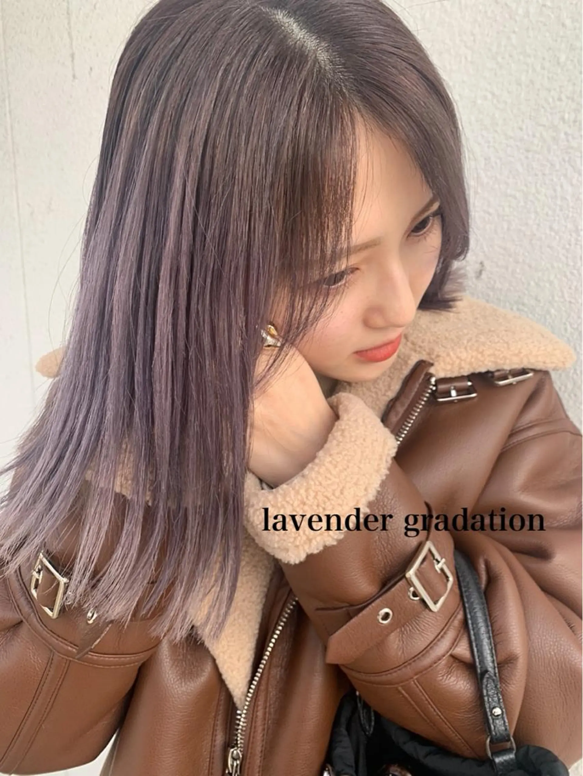 ミディアム ヘアカラー Zina 藤崎店所属・zina藤崎📛 井上美乃里のヘアスタイル