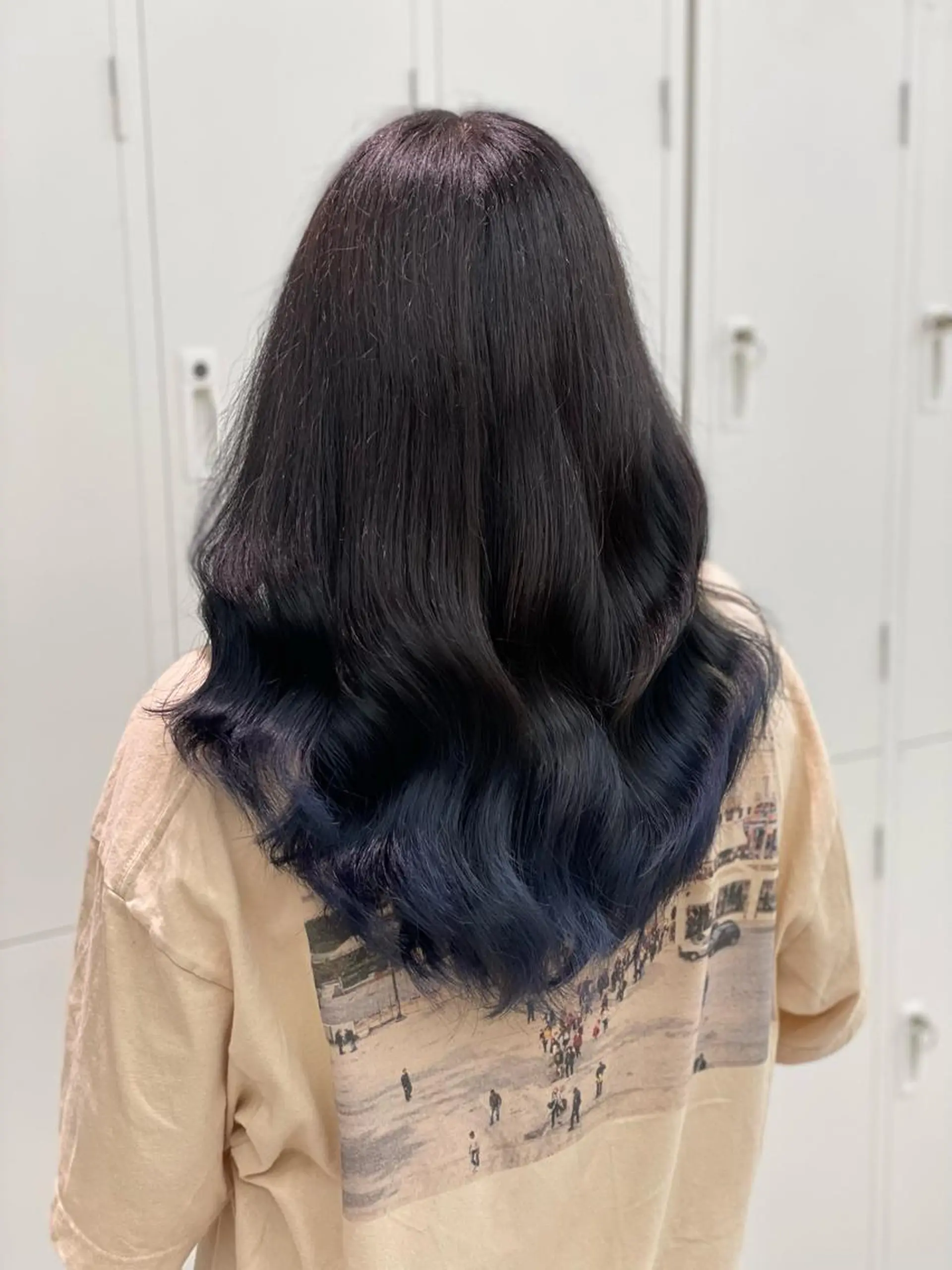 ミディアム カラー ショーヤ/ブリーチ /バレイヤージュのヘアスタイル