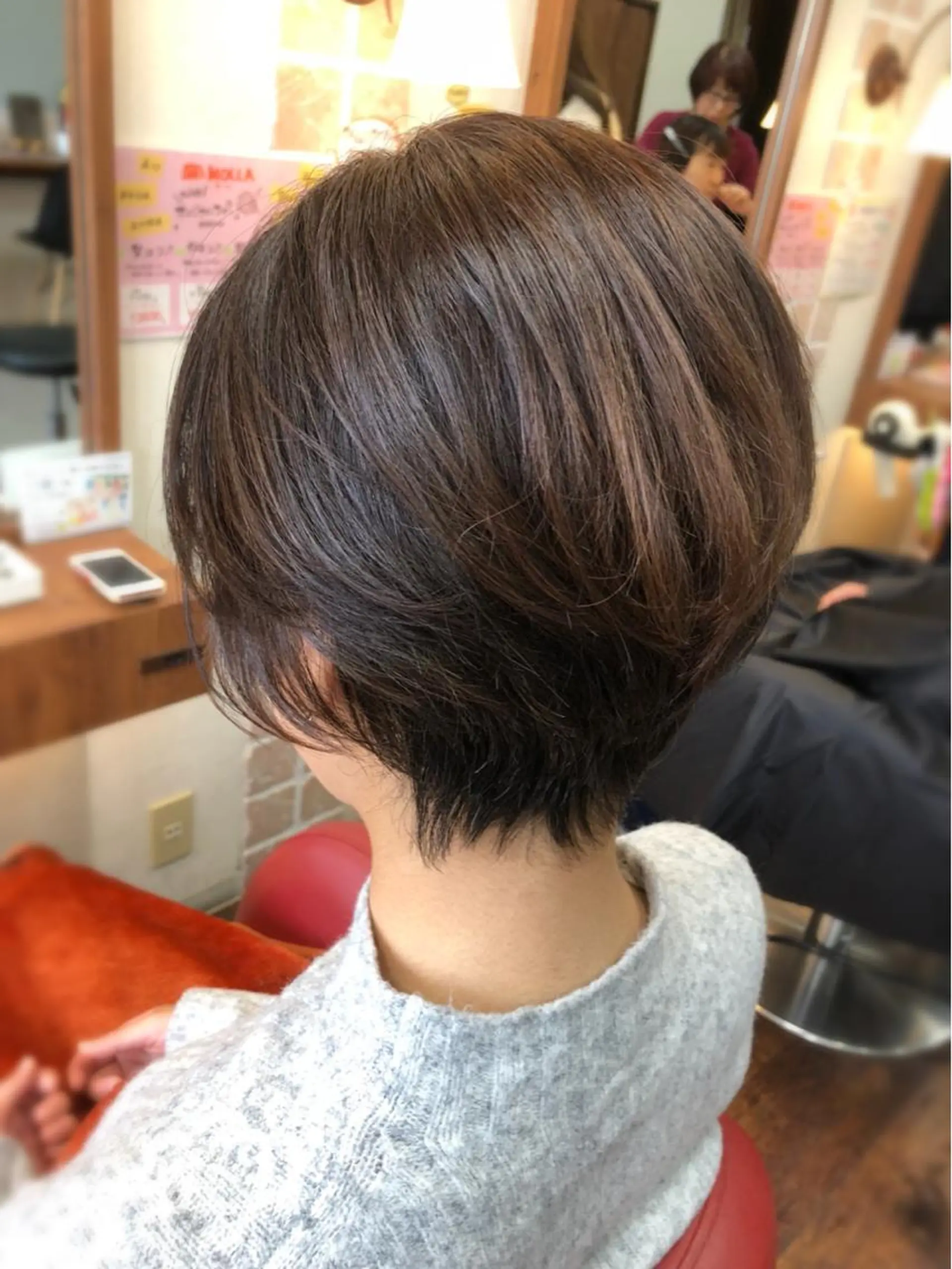 ショート ショートヘア カット トリートメント 大野 まゆのヘアスタイル