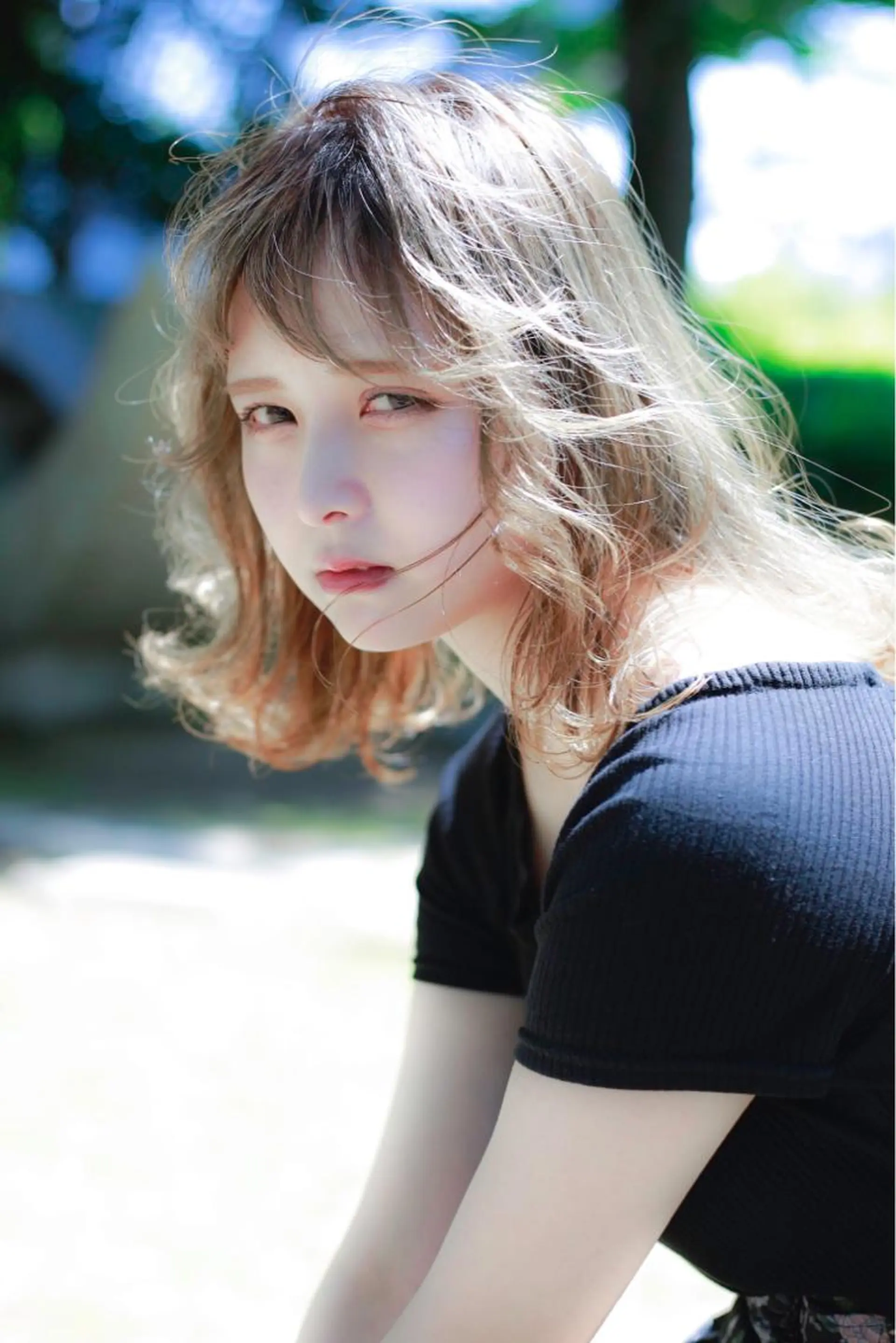 ミディアム 永田 崇のヘアスタイル